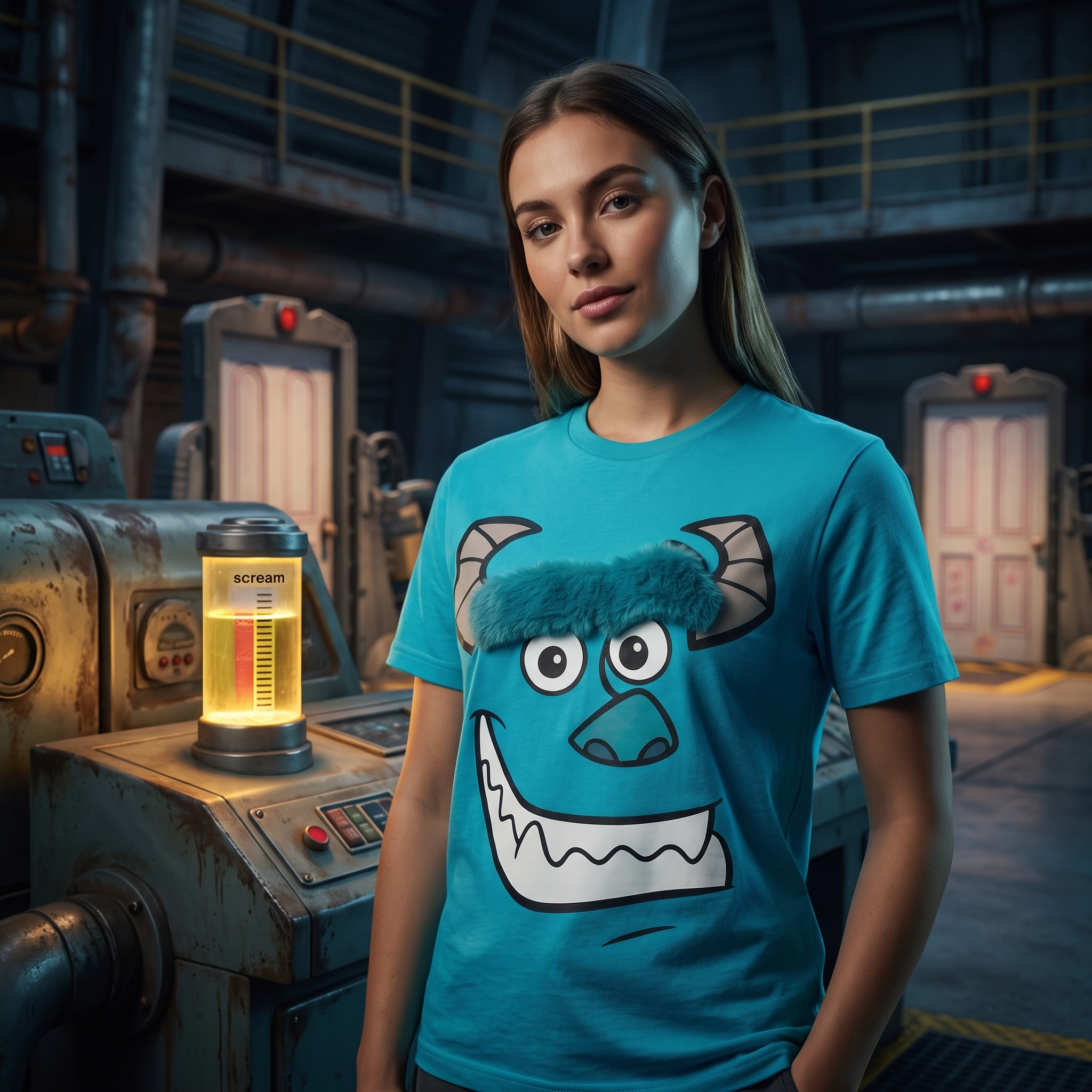 Monster Incorporated Sully's Face Adult Unisex Short Sleeve T-Shirt