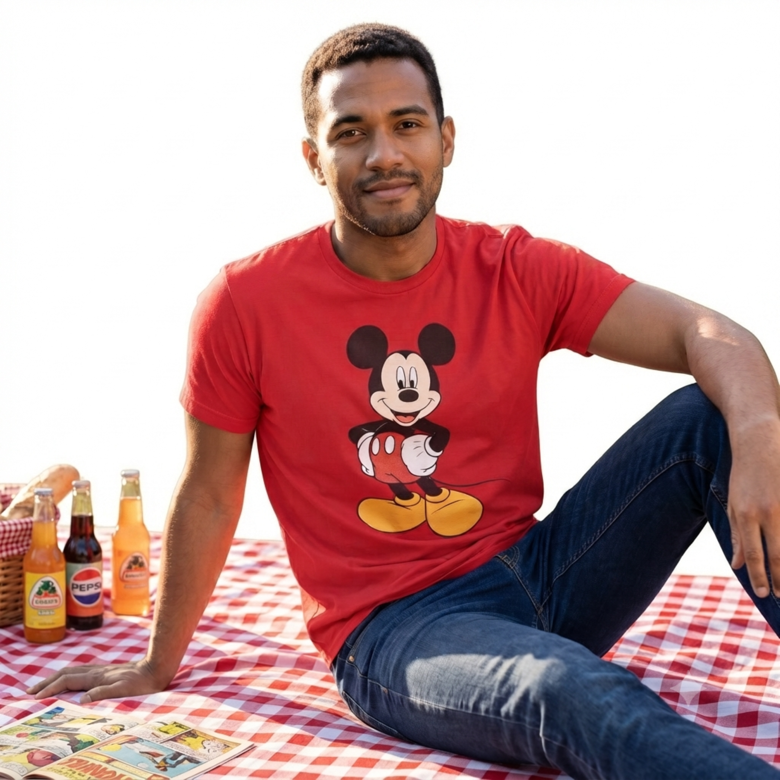 Mickey Mouse Classic Retro Nostalgia Character Design Adult Unisex T-shirt