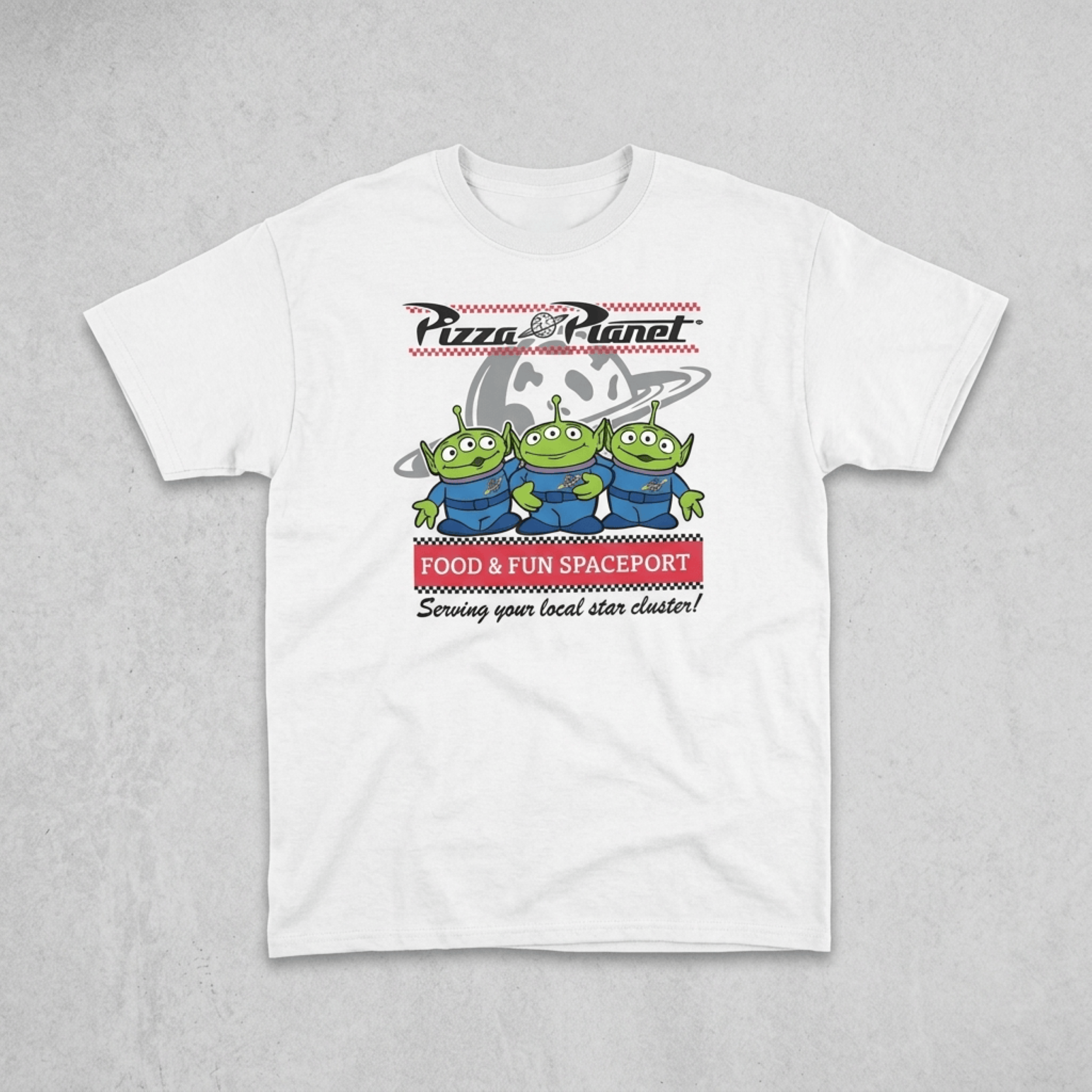 Disney Toy Story Pizza Planet Alien Adult Unisex Cosplay T-Shirt