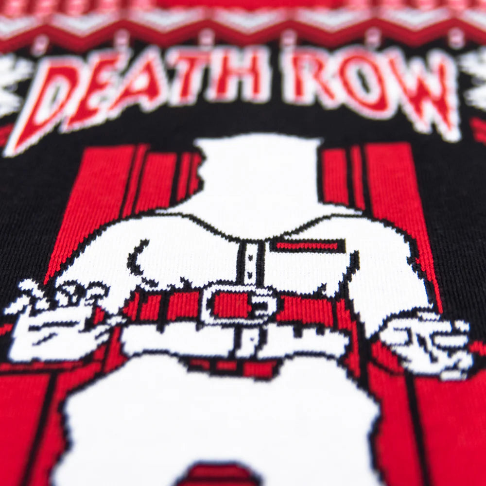 Death Row Records Logo Fair Isle Adult Unisex Ugly Christmas Sweater