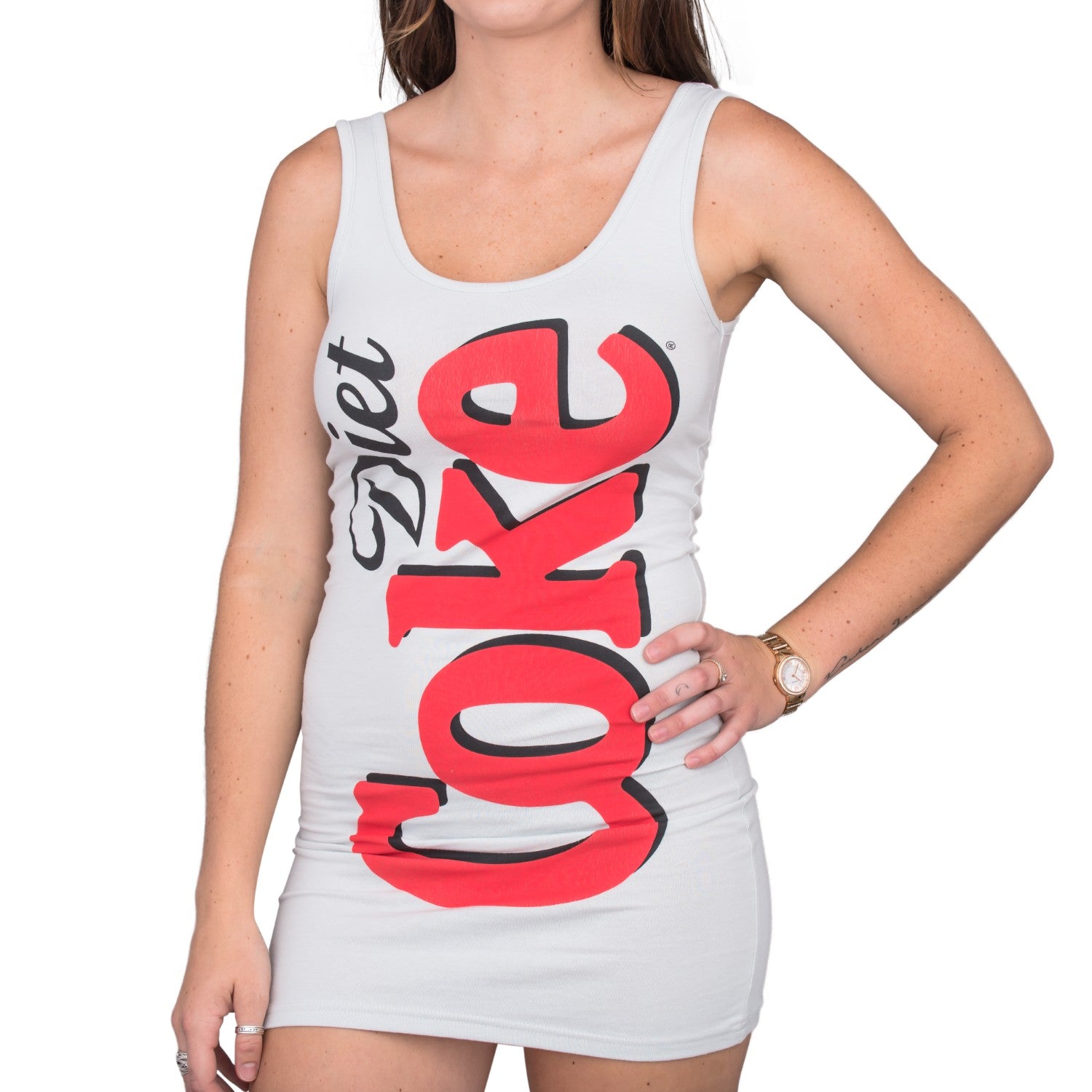diet coke red dress The Laundry Room Diet Coke on Ice Jumper Pullover - Red, Small | Hazel and Olive