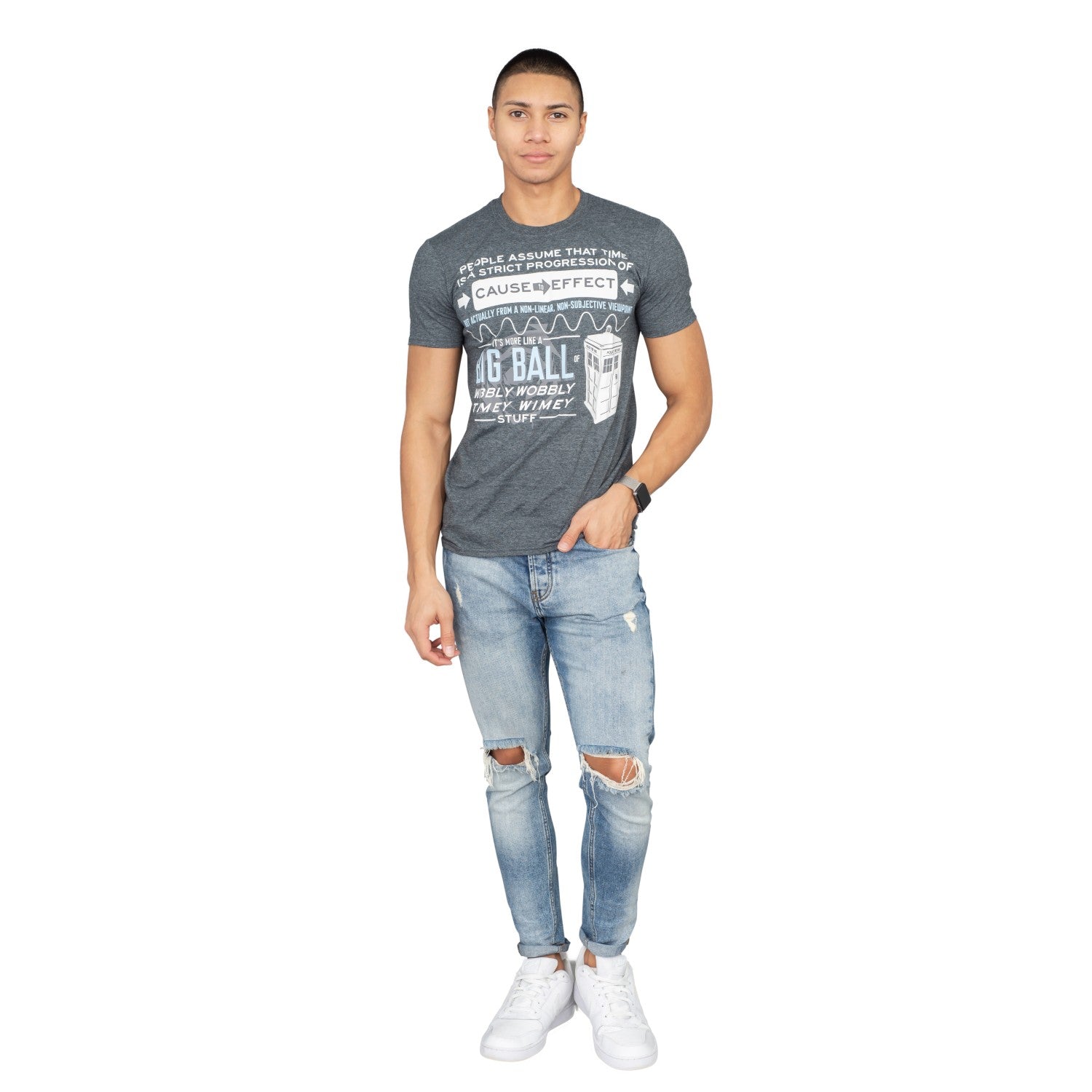 Doctor Who Wibbly Wobbly Quote Adult Unisex T-Shirt