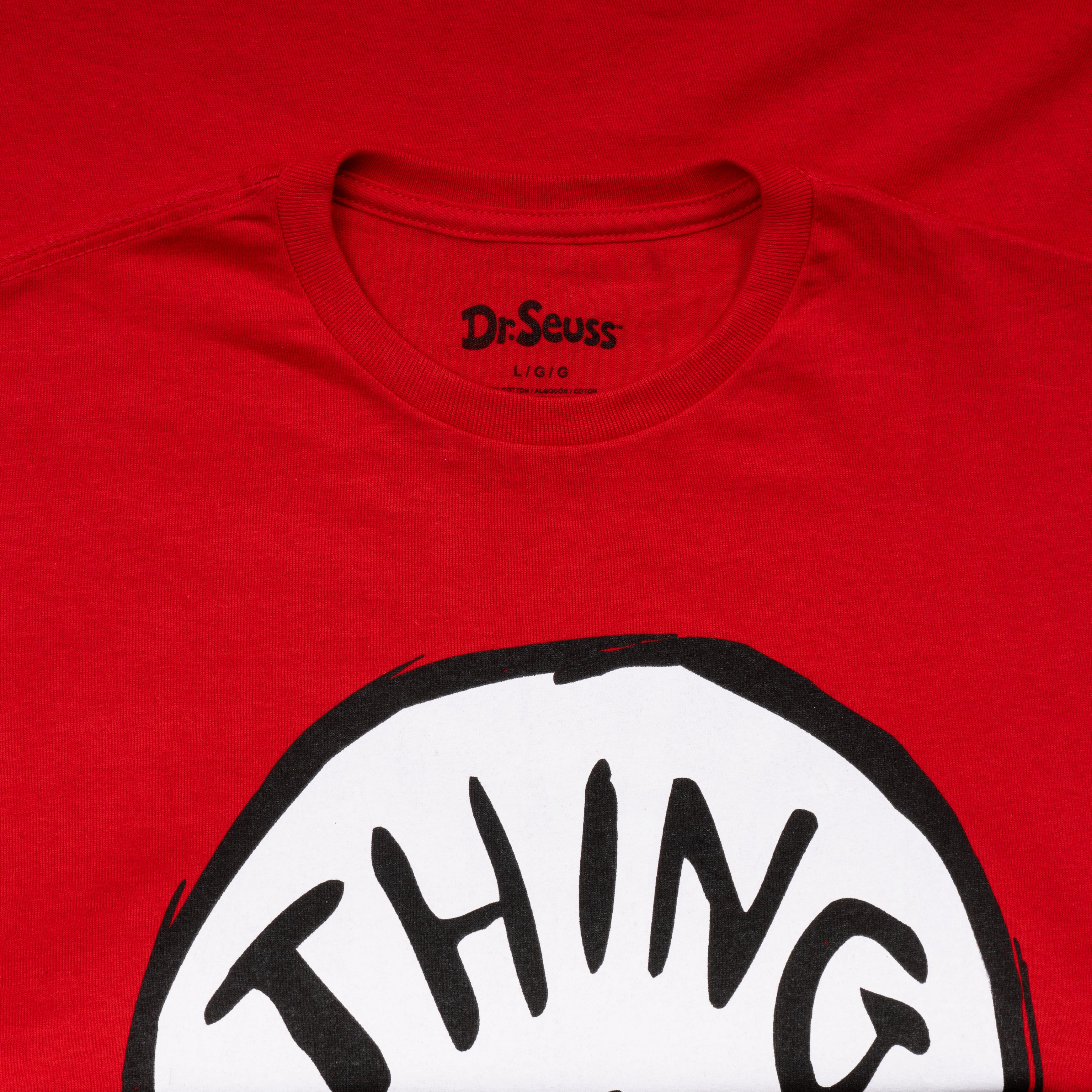 Dr Seuss Thing 1 Adult Short Sleeves Red T-Shirt