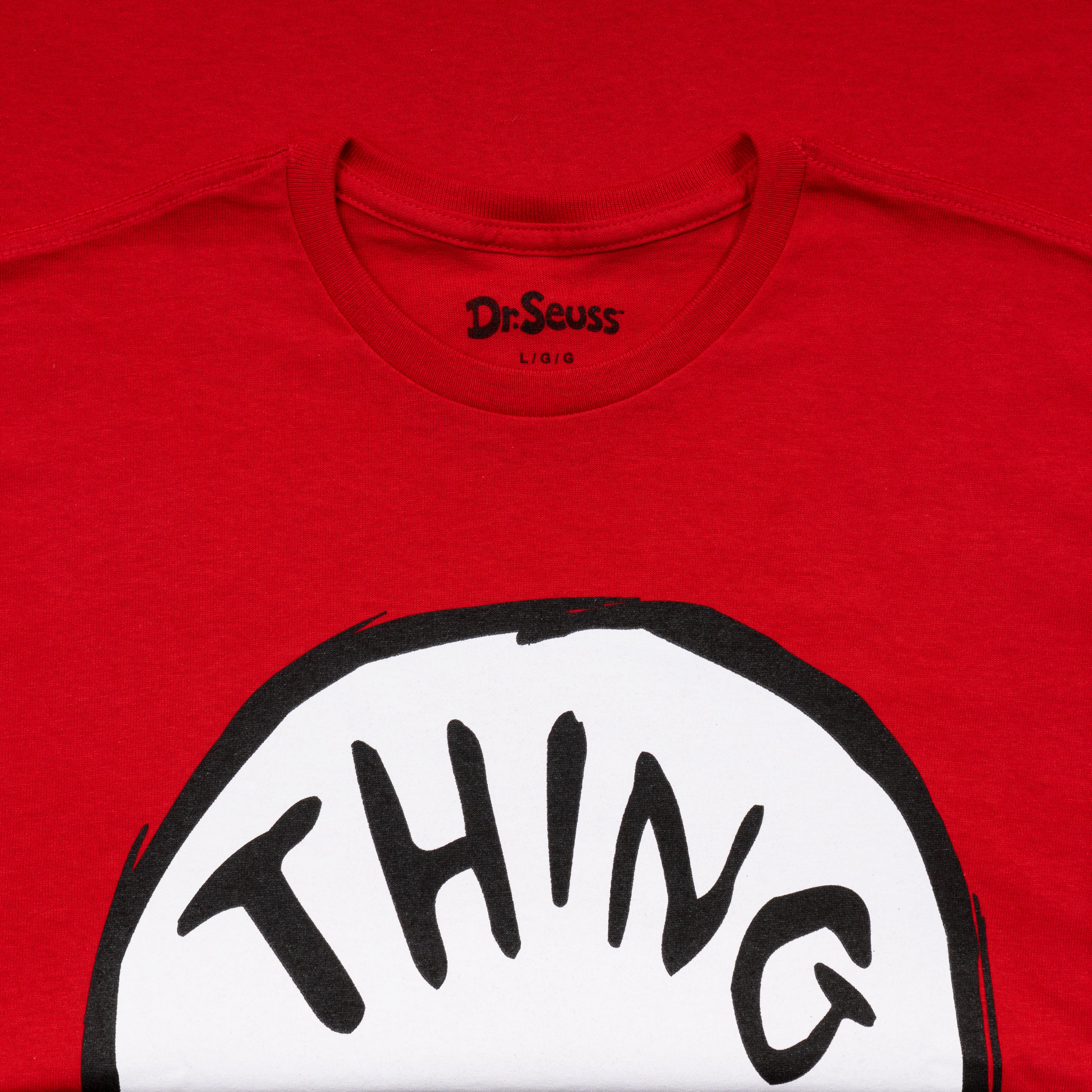 Dr Seuss Thing 2 Adult Short Sleeves Red T-Shirt