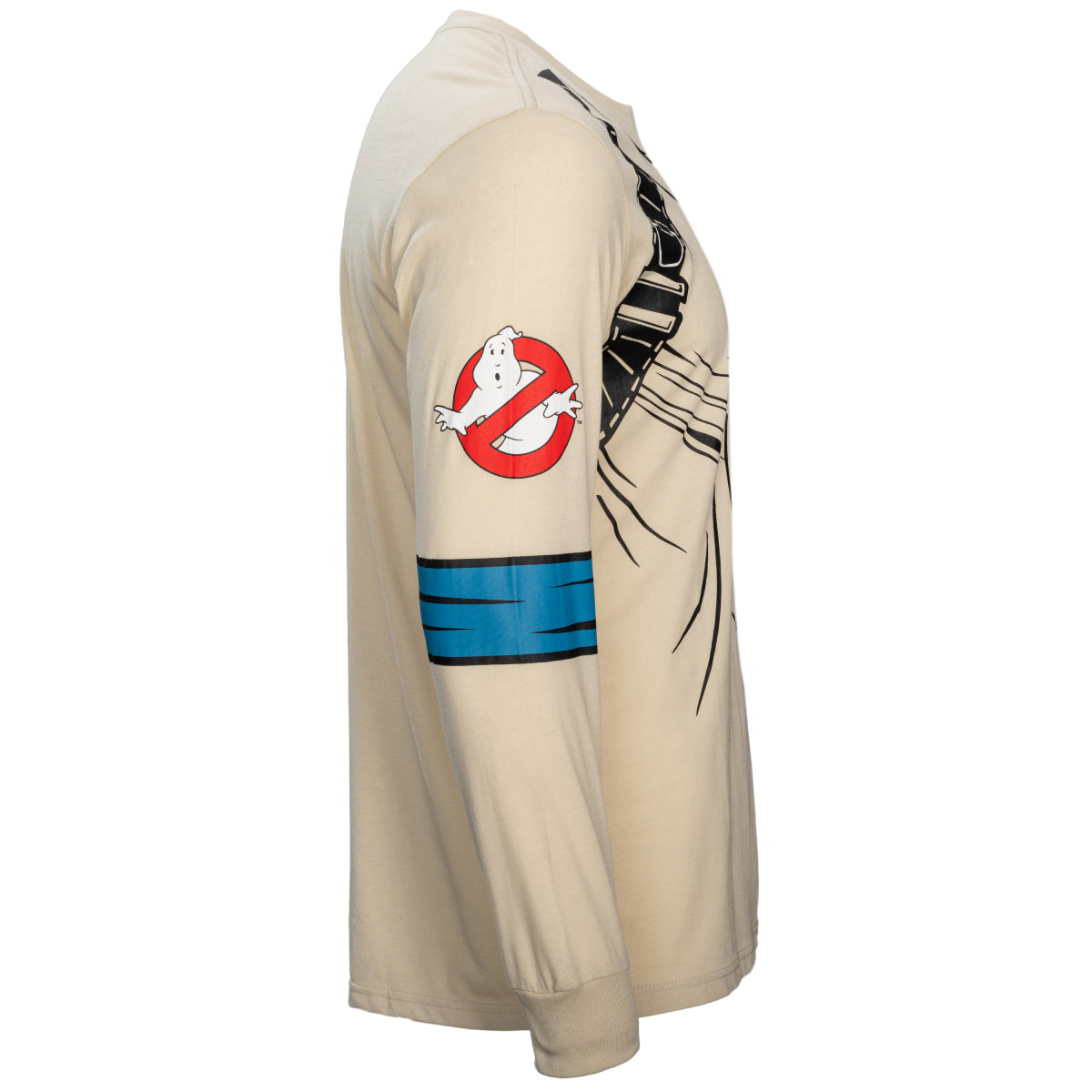 Ghostbusters Costume T-Shirt with Four Interchangeable Name Patches Side View