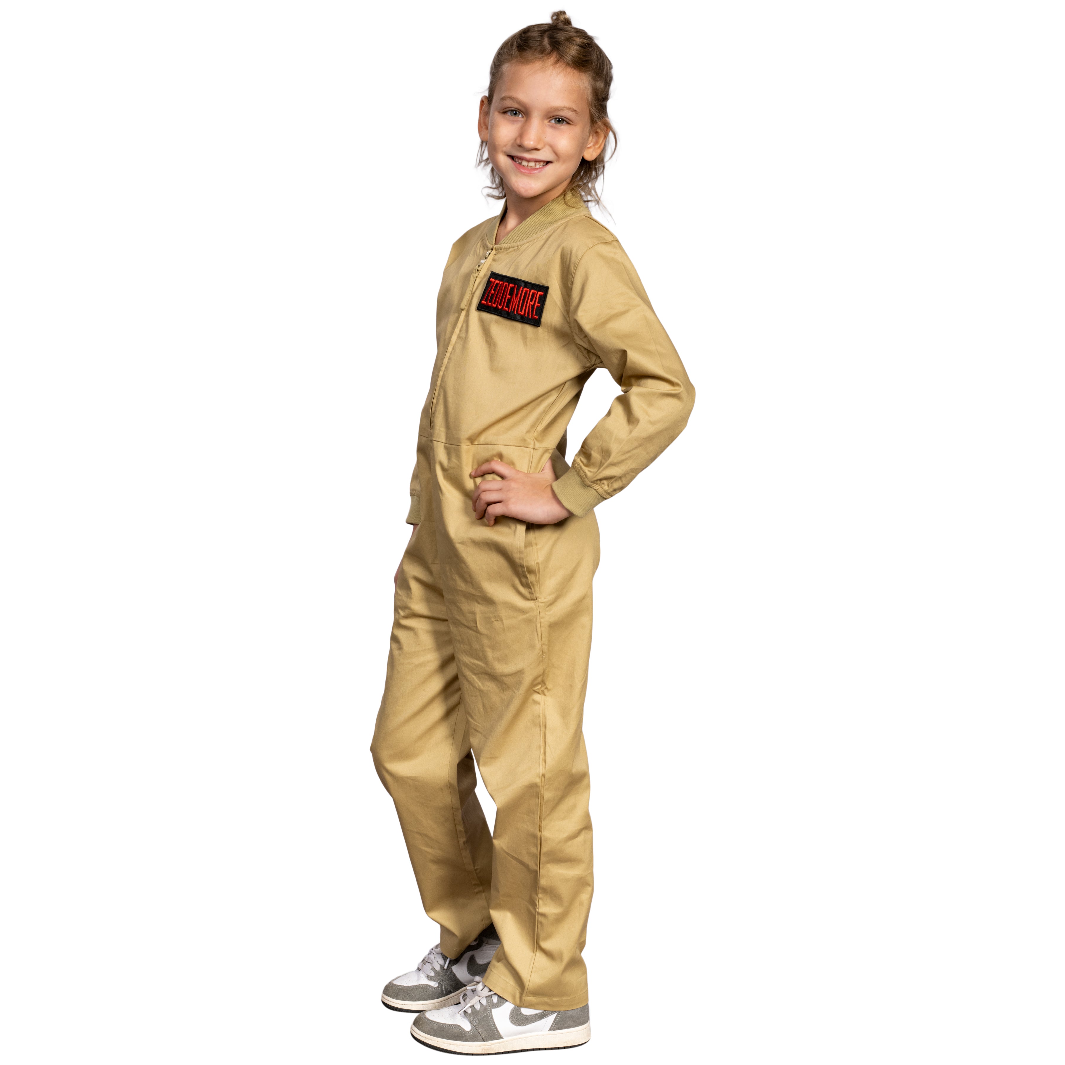 Kids Youth Ghostbusters Changeable Name Patches Halloween Cosplay Costume Jumpsuit