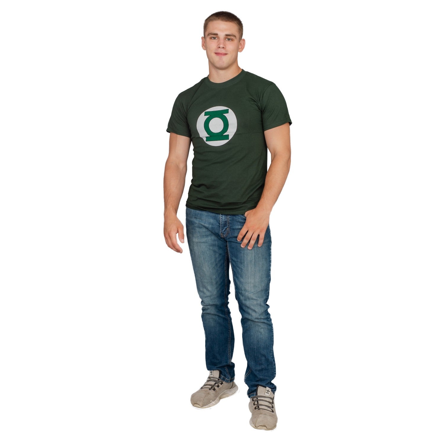 Adult Unisex Green Lantern Hunter Green Logo Halloween Cosplay Costume T-Shirt
