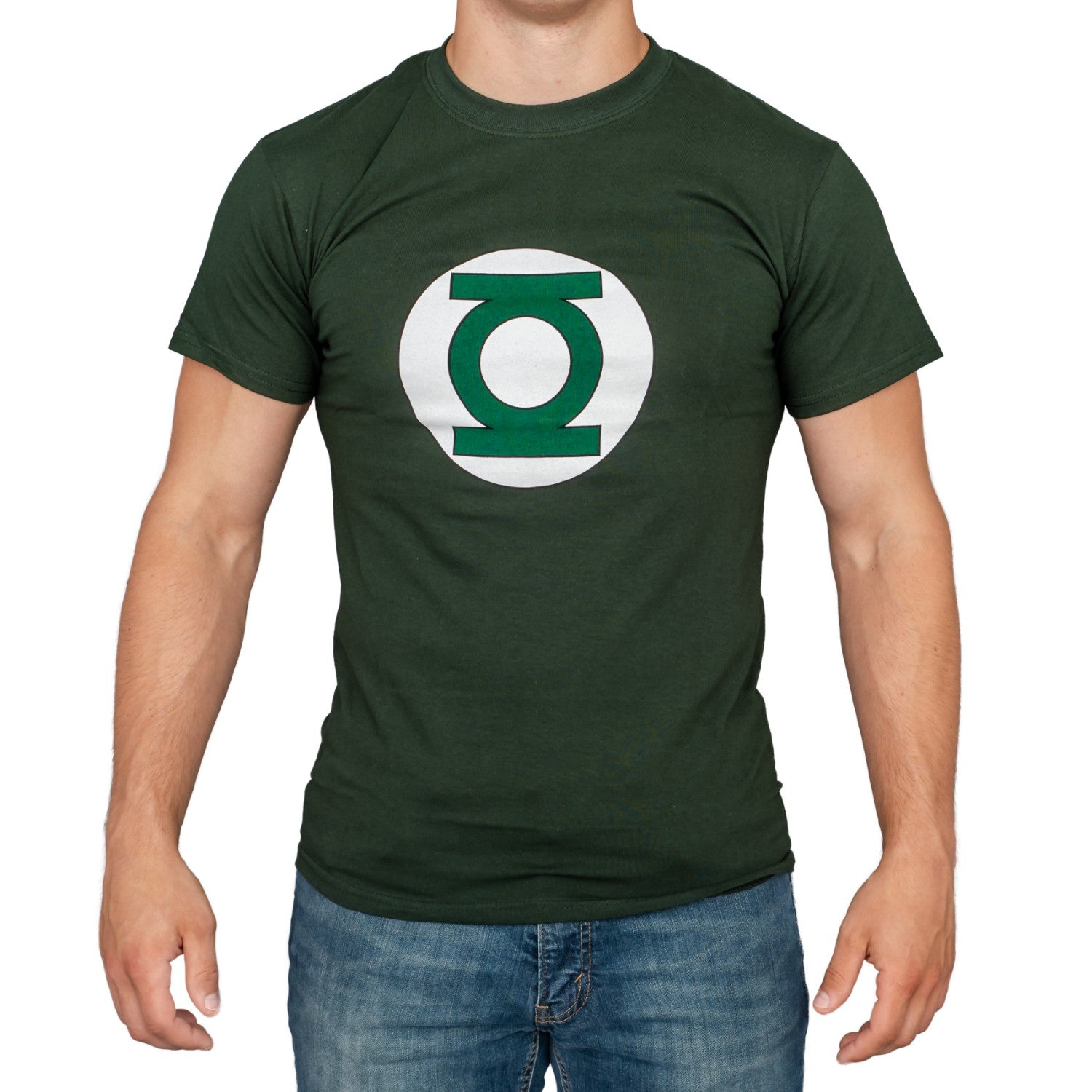 Adult Unisex Green Lantern Hunter Green Logo Halloween Cosplay Costume T-Shirt