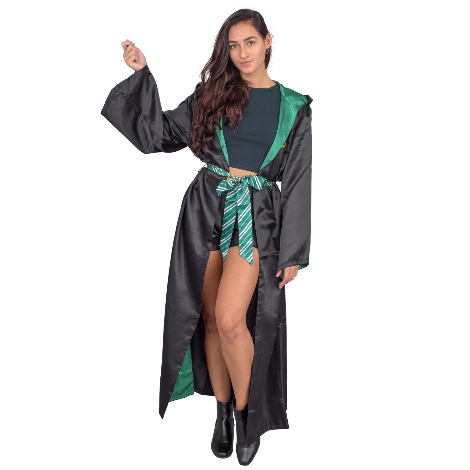Harry Potter Slytherin Black Robe XS Harry Potter Slytherin Black Robe XS