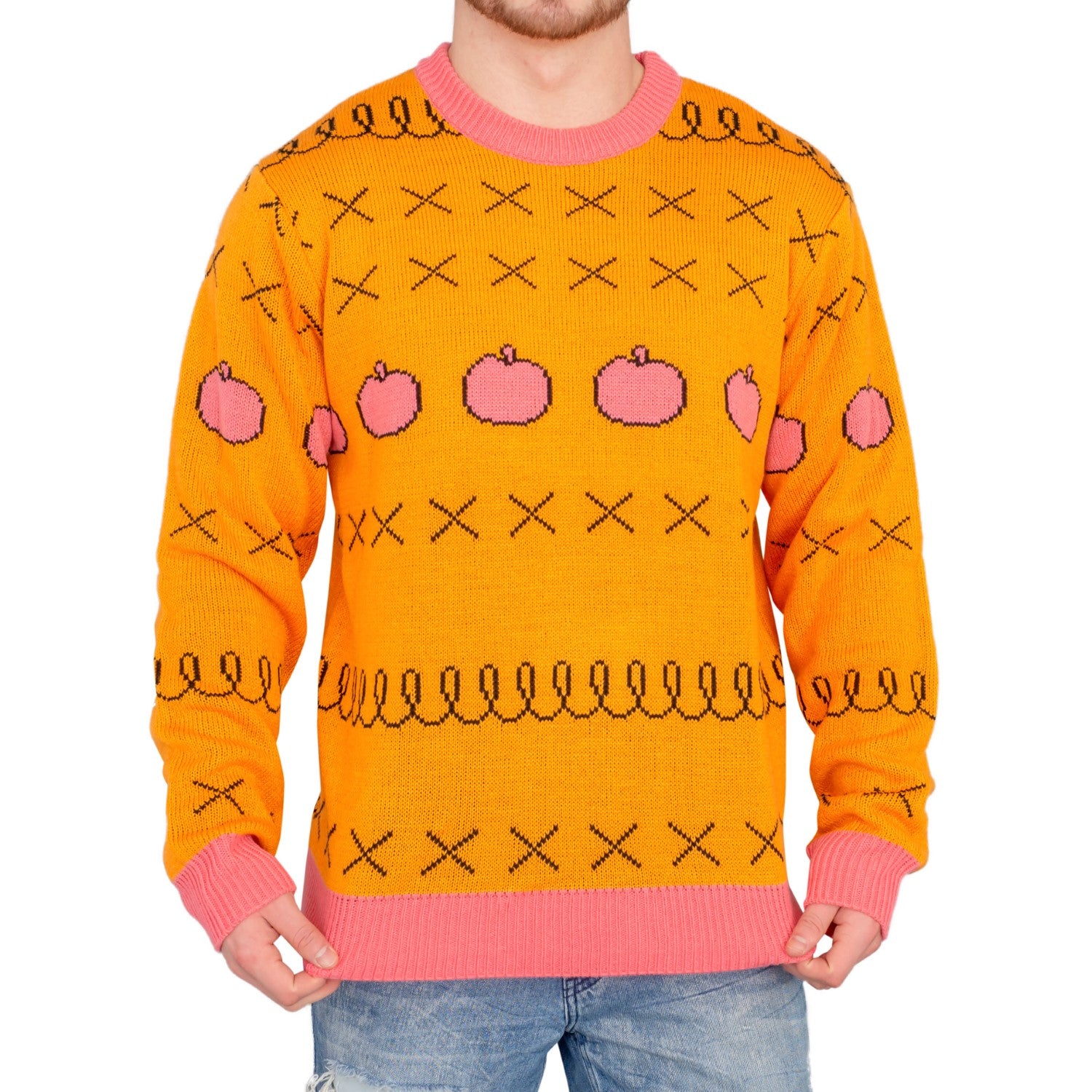 Funny Horse Man Ugly Christmas Sweater for Men Iconic TV Show Christmas Sweater