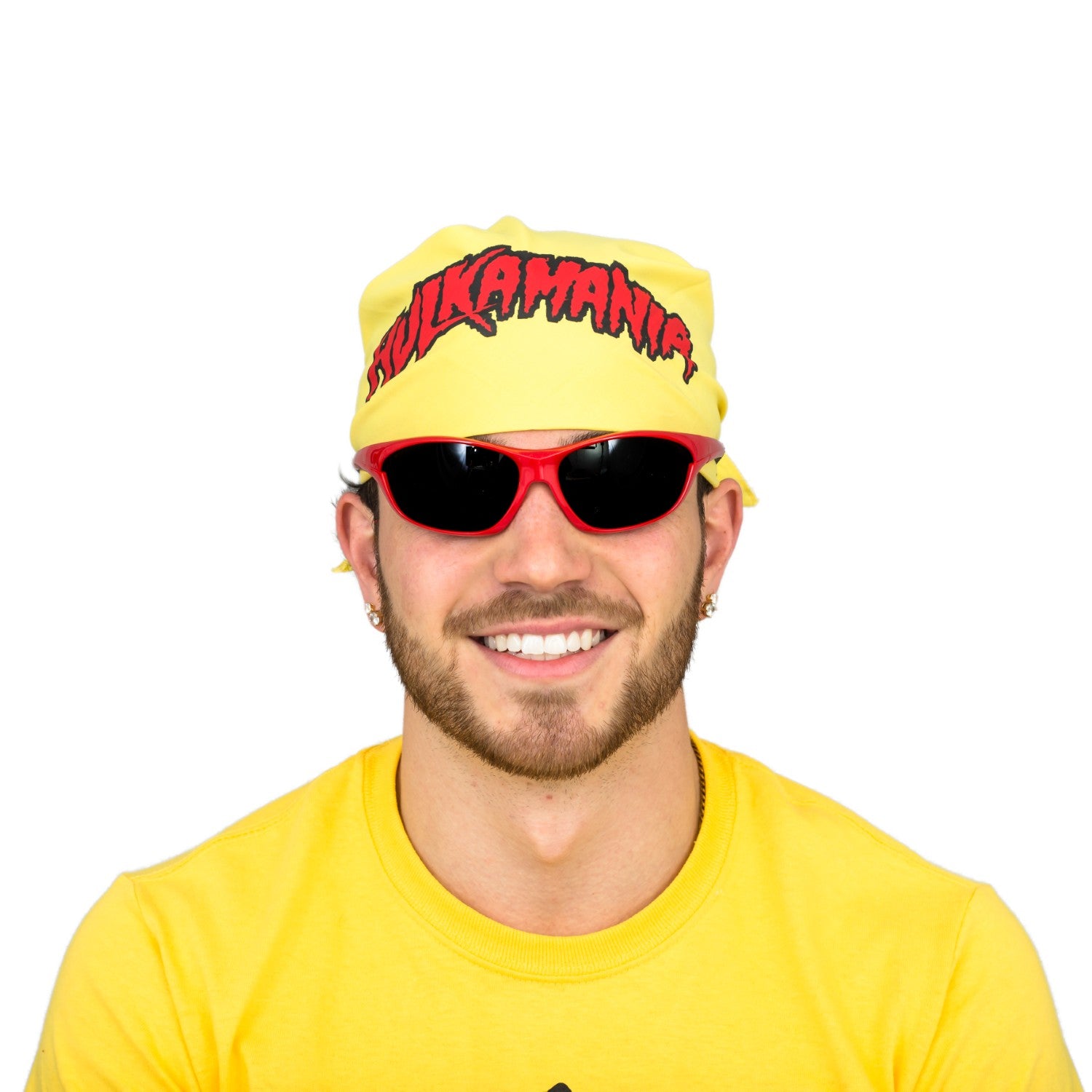 Hulkamania Red/Gold Halloween Cosplay Costume Bandana