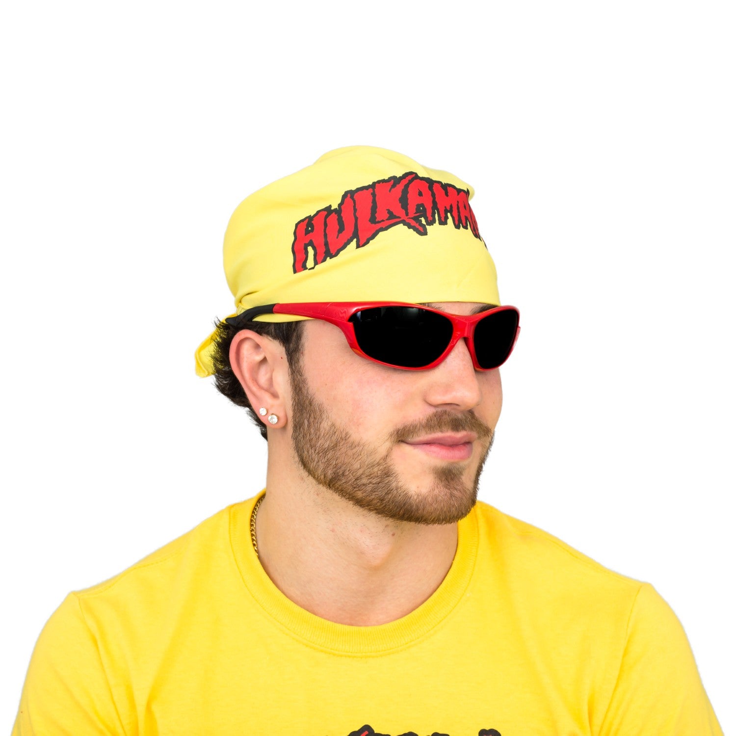 Hulkamania Red/Gold Halloween Cosplay Costume Bandana