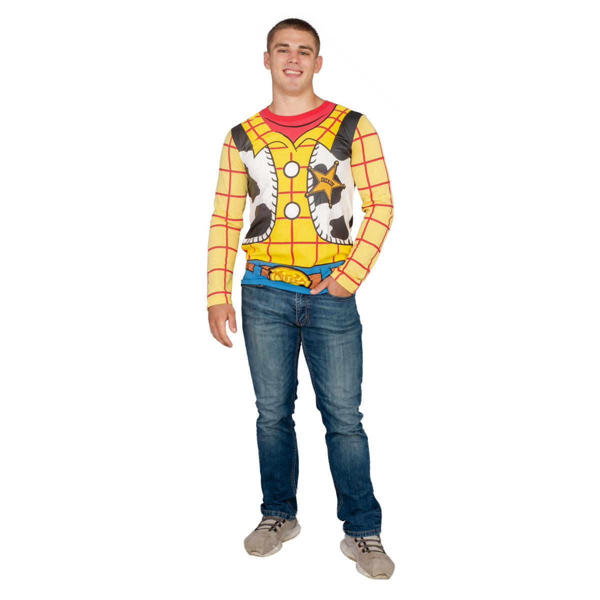 Toy Story Sheriff Adult Long Sleeve Halloween Cosplay Costume Shirt