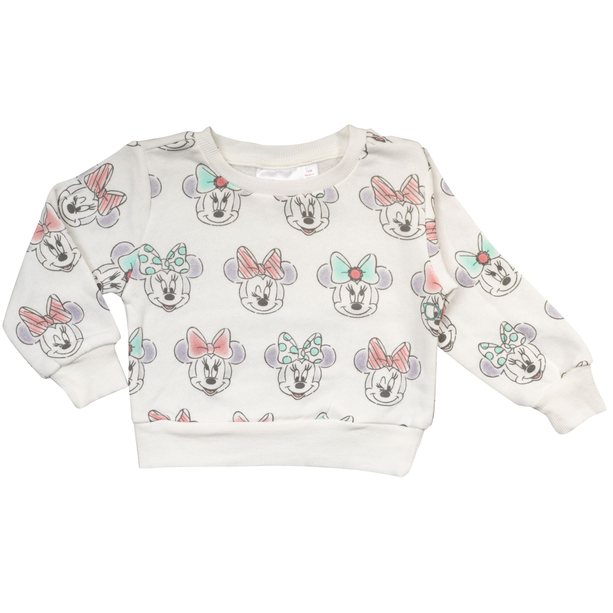 Mad Engine Minnie Mouse All Over Heads Sweatshirt for Babies