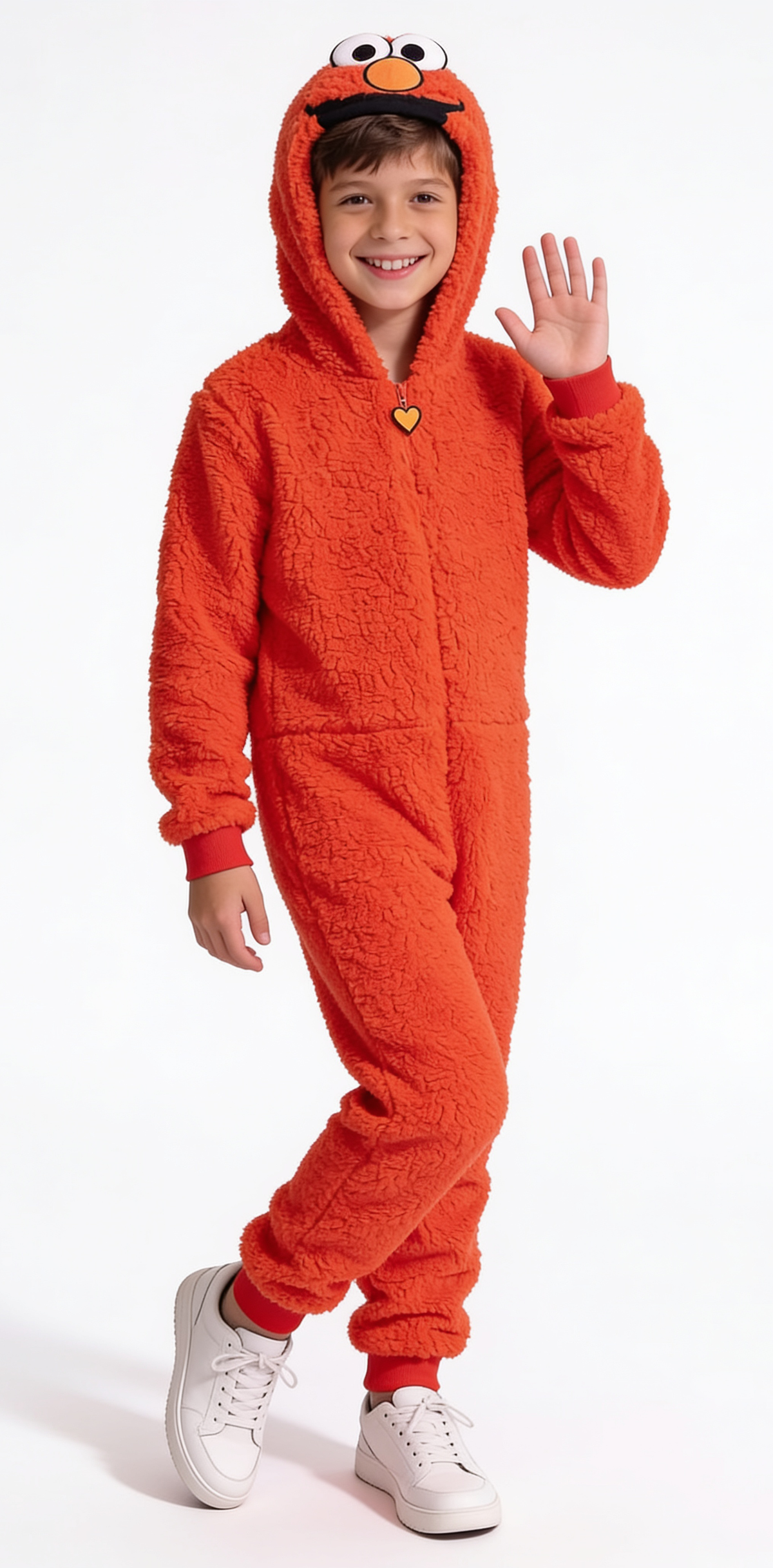 Kids Youth Elmo Halloween Cosplay Costume Pajamas Jumpsuit