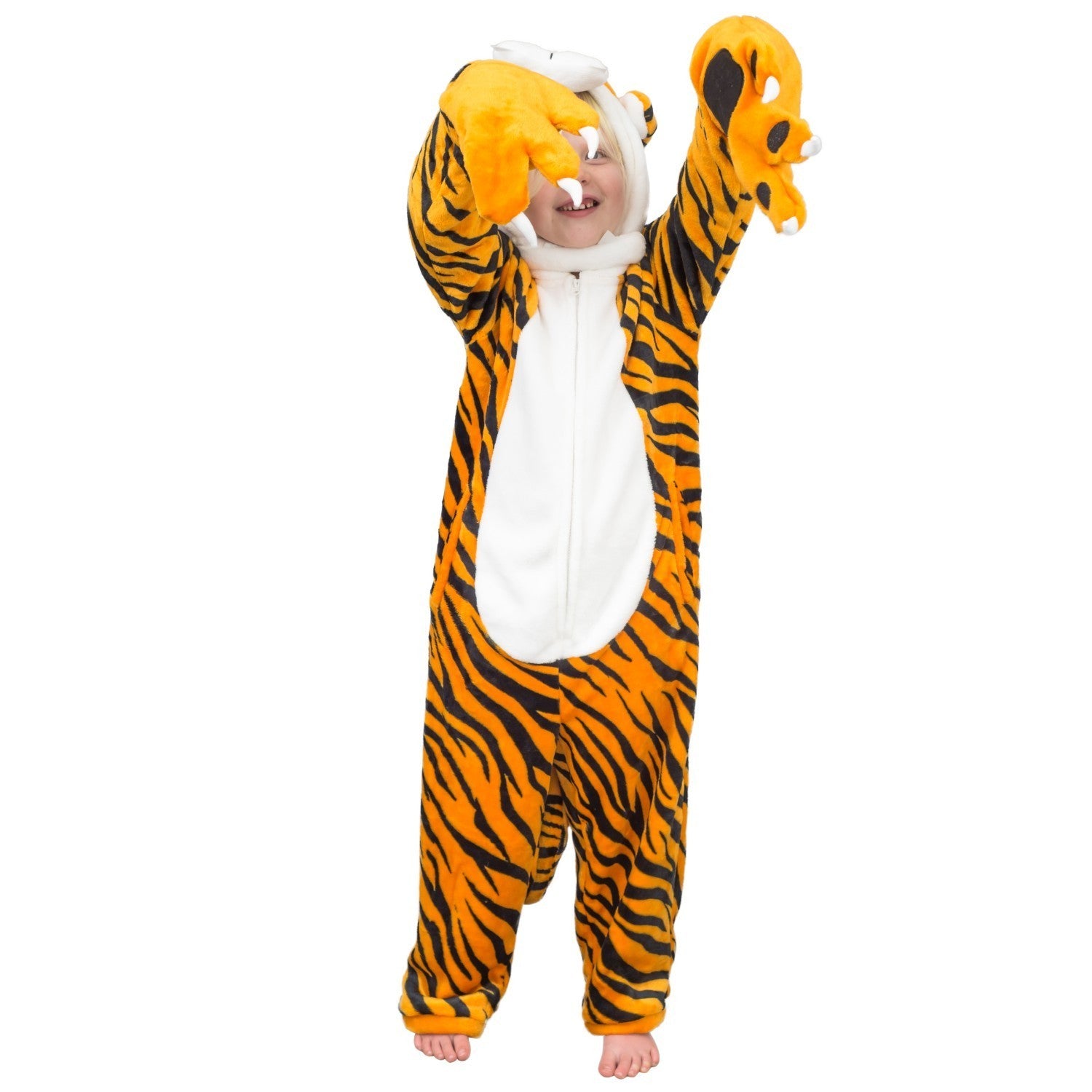 Kids Youth Child Tiger Halloween Cosplay Costume Flappy Suit