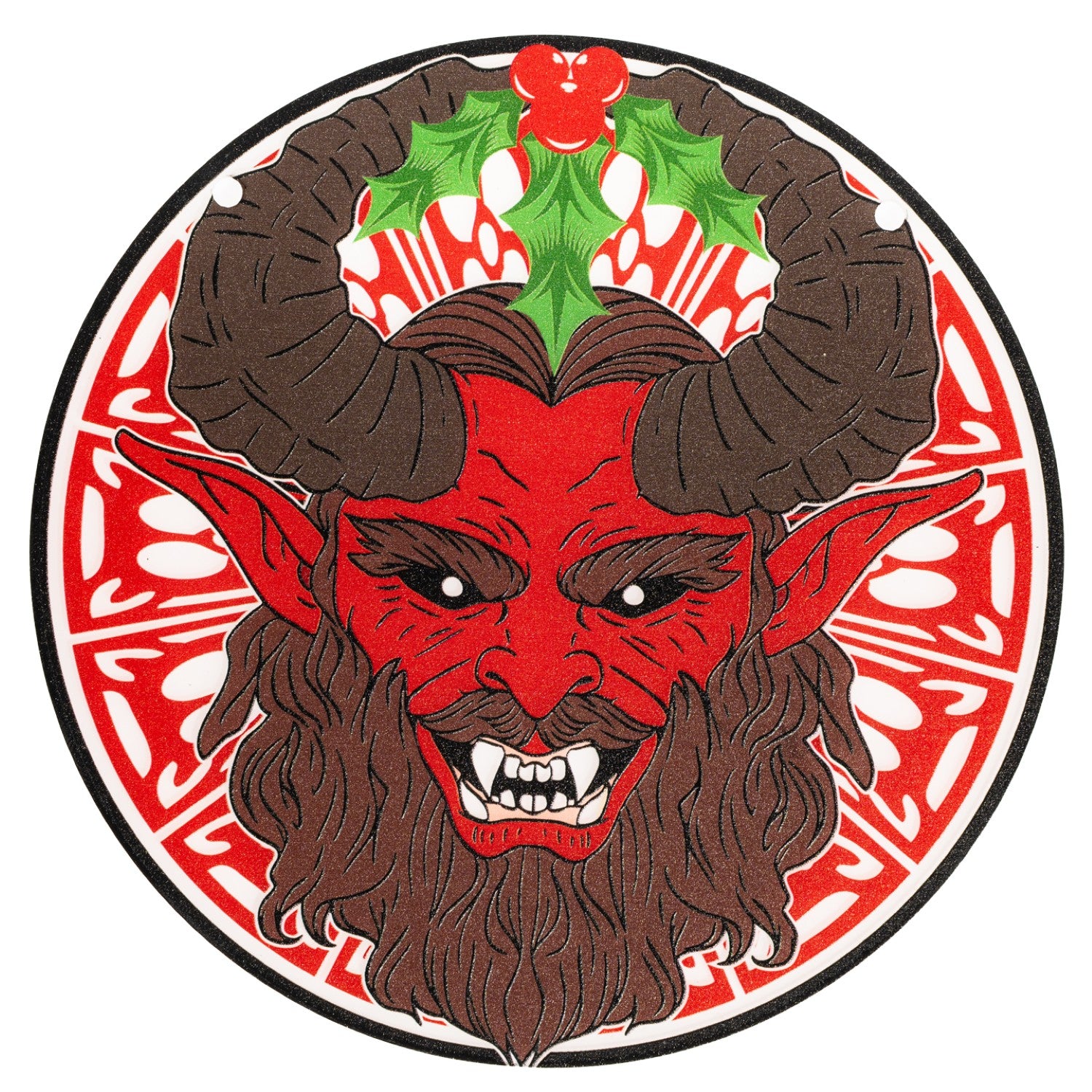 Krampus 6-Inch Suncatcher Monster Halloween Christmas Ornament Window Hanging Home Decor Gift
