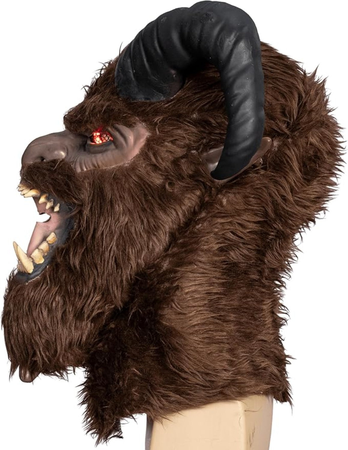 Krampus Scary Santa Claus Light Up Eyes Adult Unisex Halloween Costume Cosplay Mask