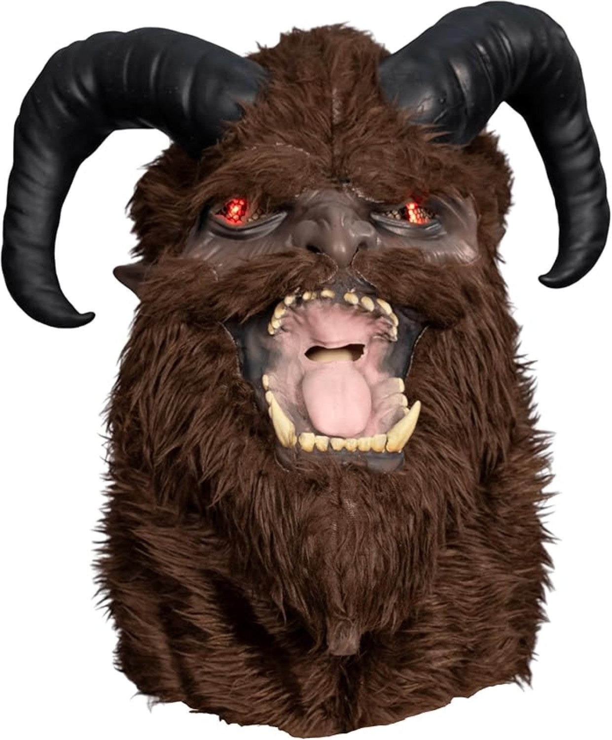 Krampus Scary Santa Claus Light Up Eyes Adult Unisex Halloween Costume Cosplay Mask