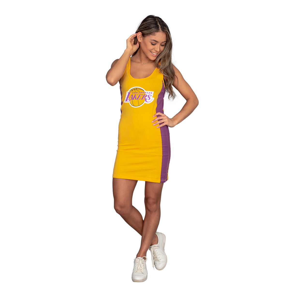 Juniors NBA L.A. Girl Cheerleader Halloween Costume Tank Dress Cosplay Outfit