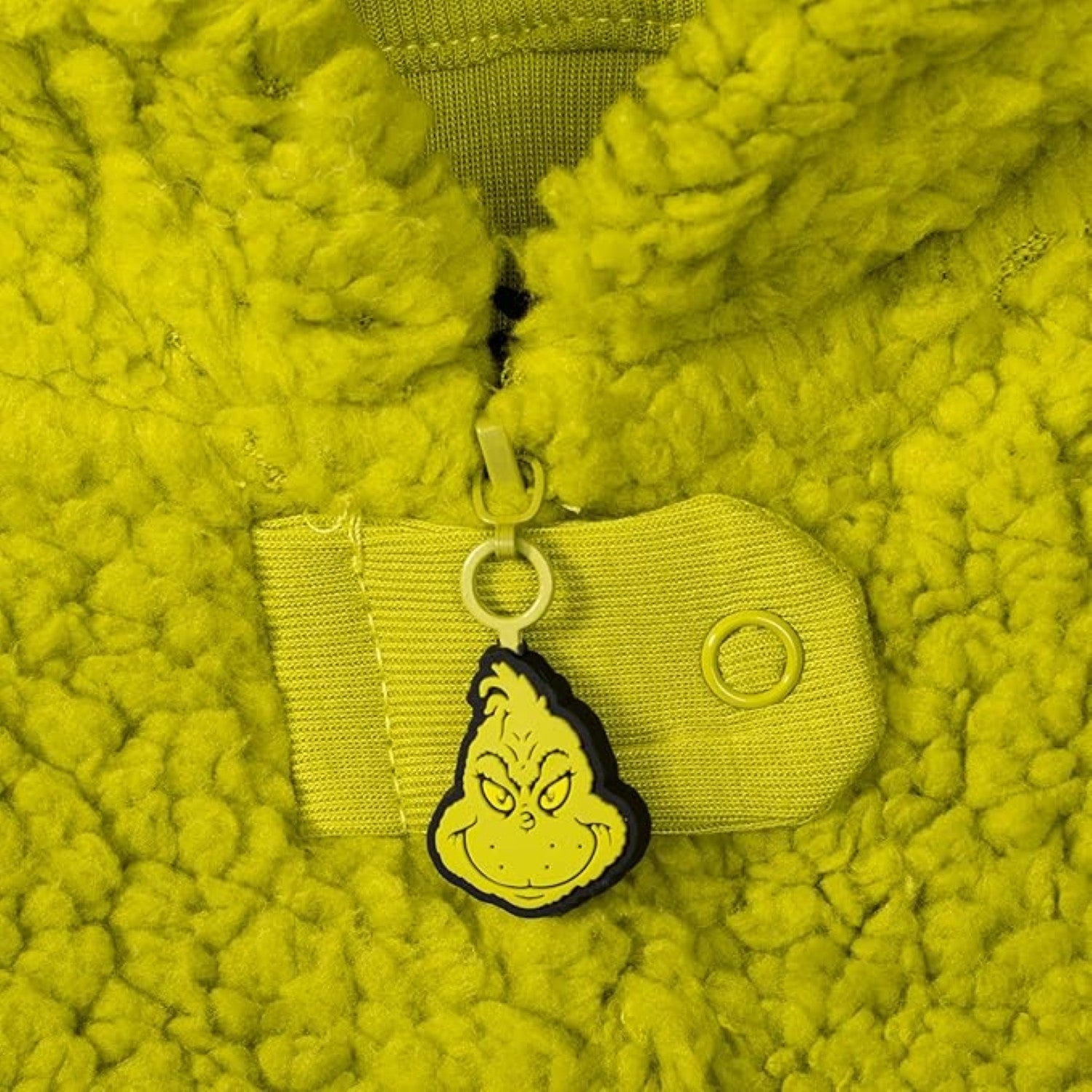 Youth Kids Toddler Grinch Sherpa Union Suit Pajamas Halloween Cosplay Costume