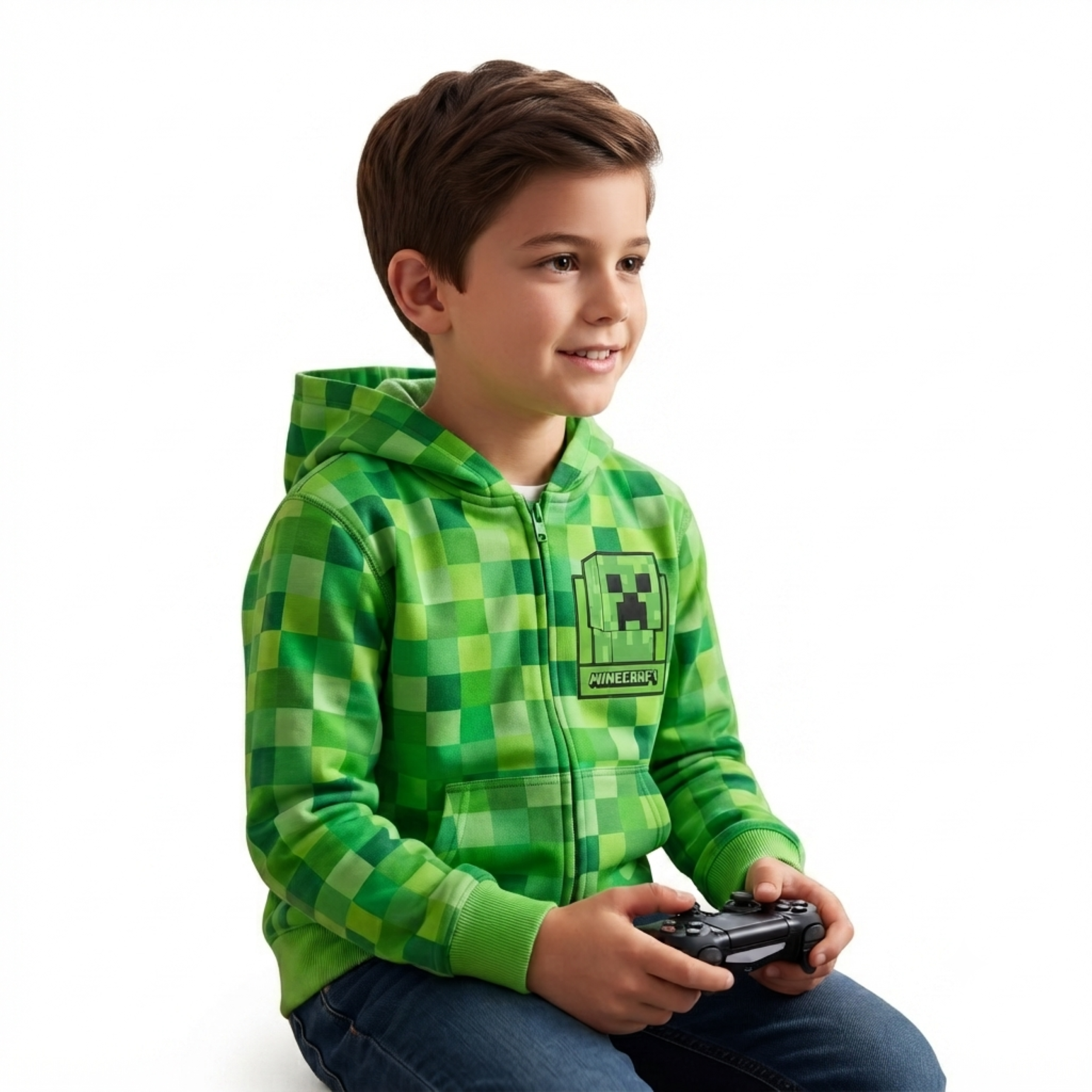 Minecraft The Creeper Gamer Gift Idea Unisex Youth Kids Hoodie Sweatshirt