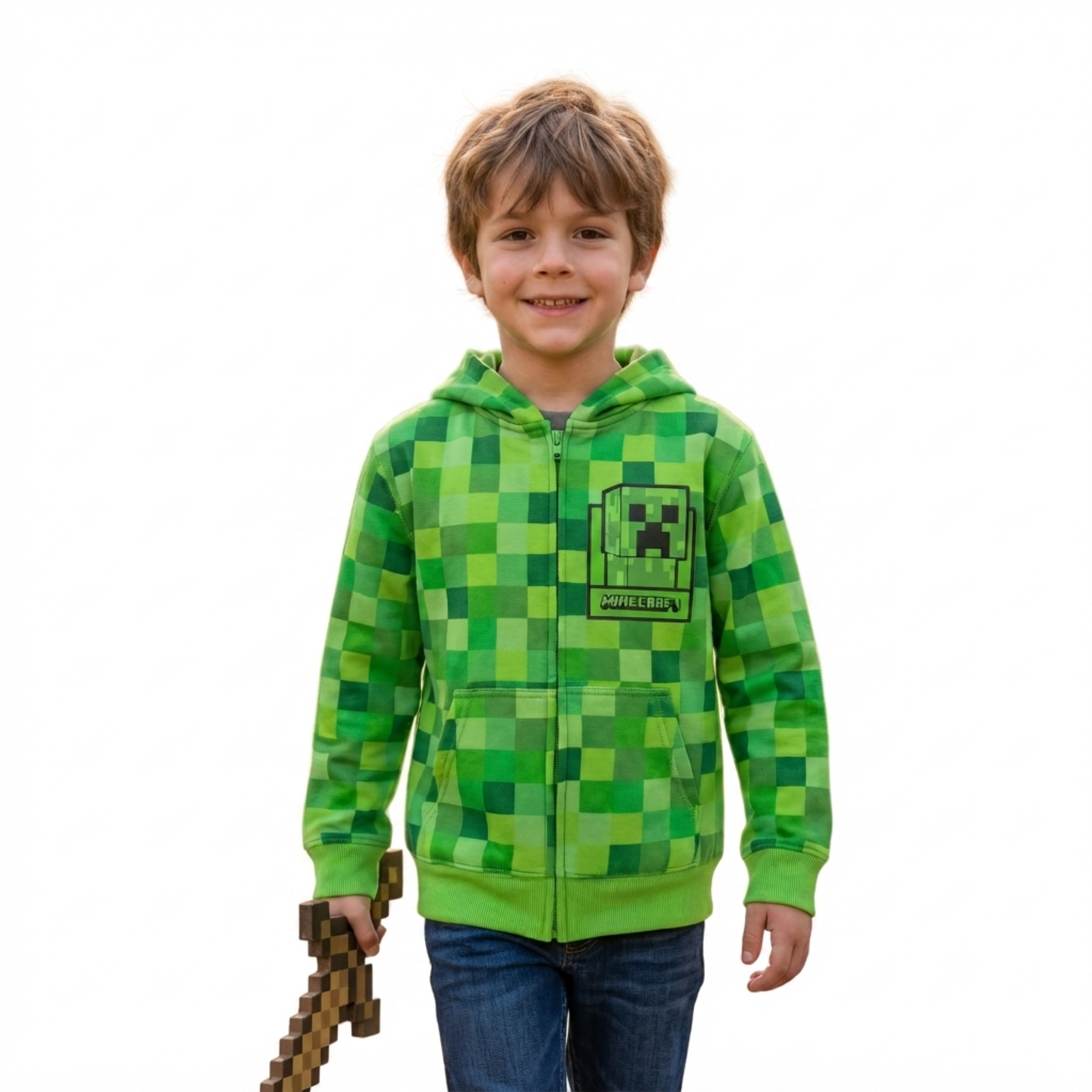 Minecraft The Creeper Gamer Gift Idea Unisex Youth Kids Hoodie Sweatshirt
