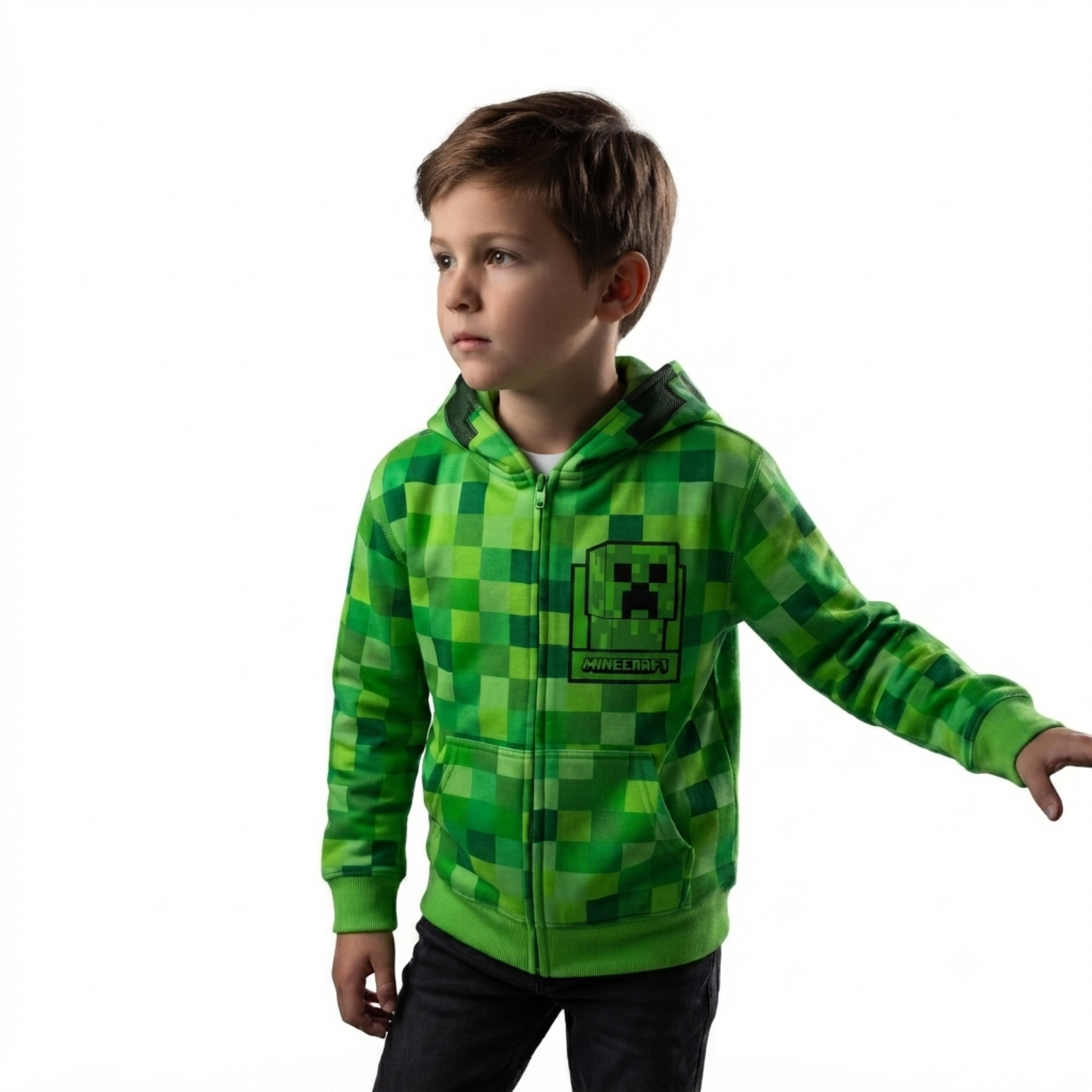 Minecraft The Creeper Gamer Gift Idea Unisex Youth Kids Hoodie Sweatshirt