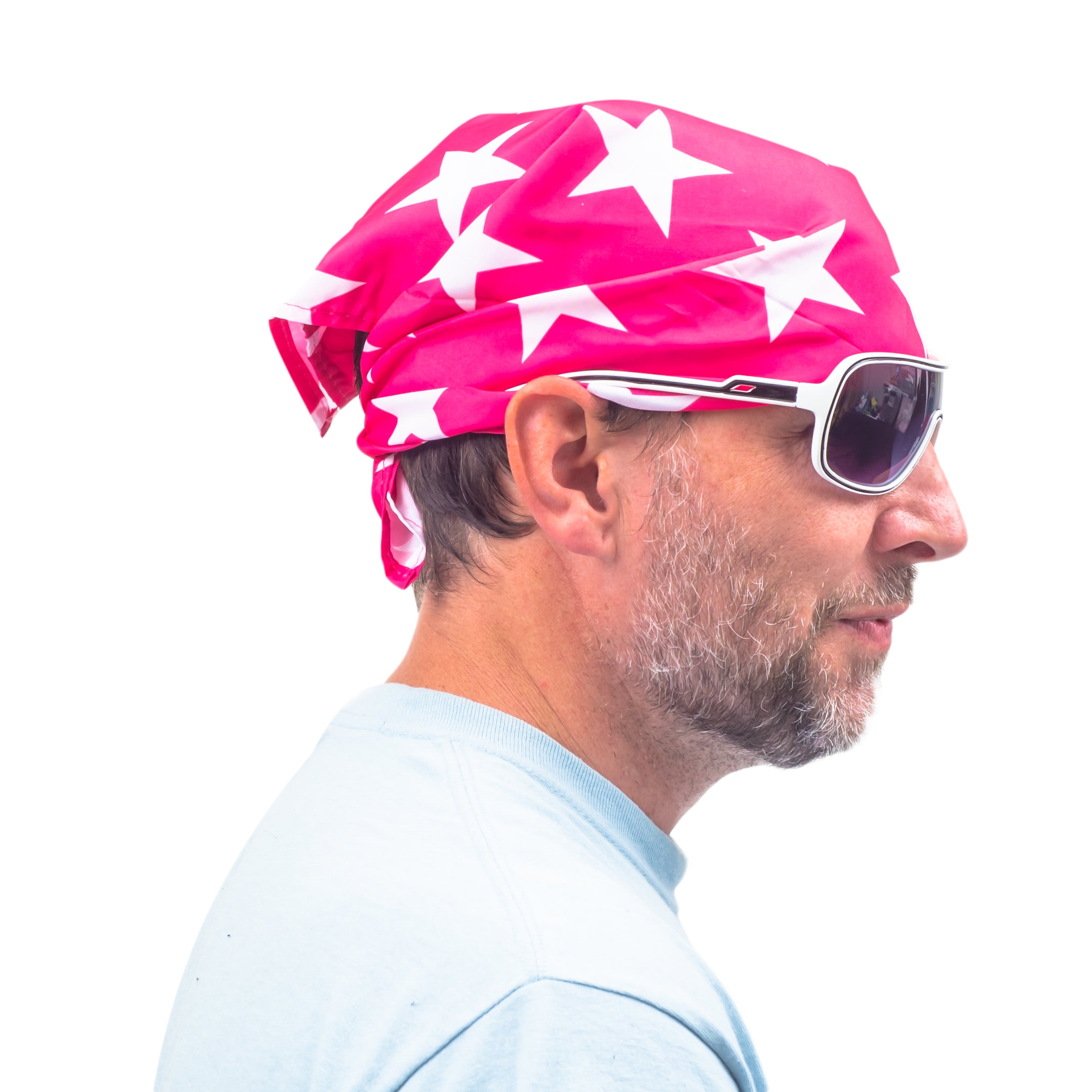 Macho Man Star Printed Costume Bandana and Glasses Halloween Cosplay Costume Set