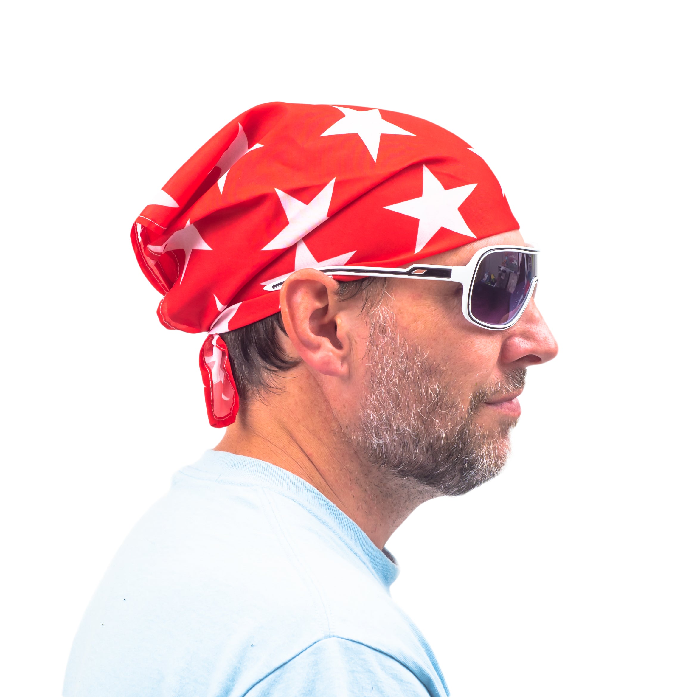 Macho Man Star Printed Costume Bandana and Glasses Halloween Cosplay Costume Set