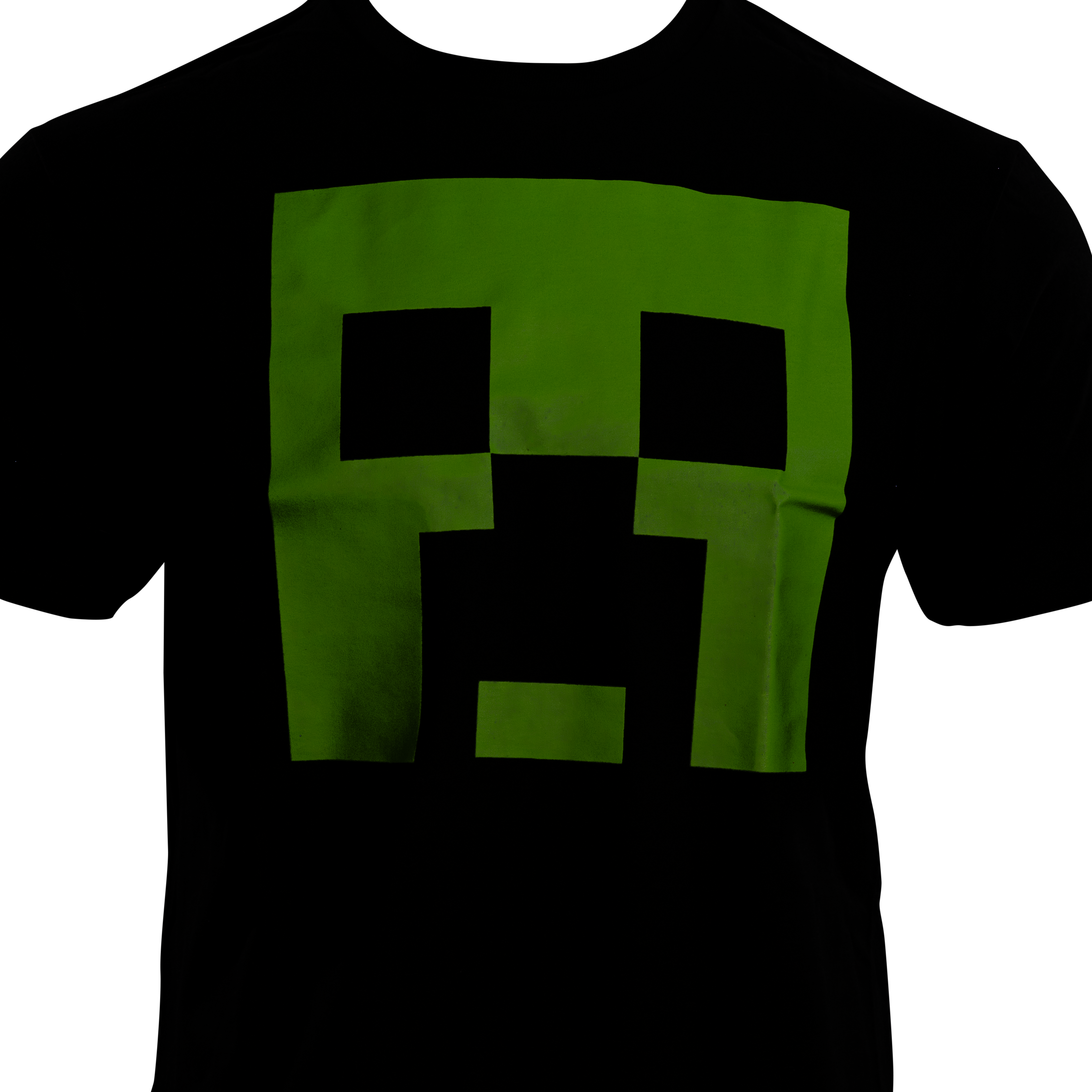 Men's Minecraft Fear the Creeper Glow in Dark 2 Piece Set T-shirt