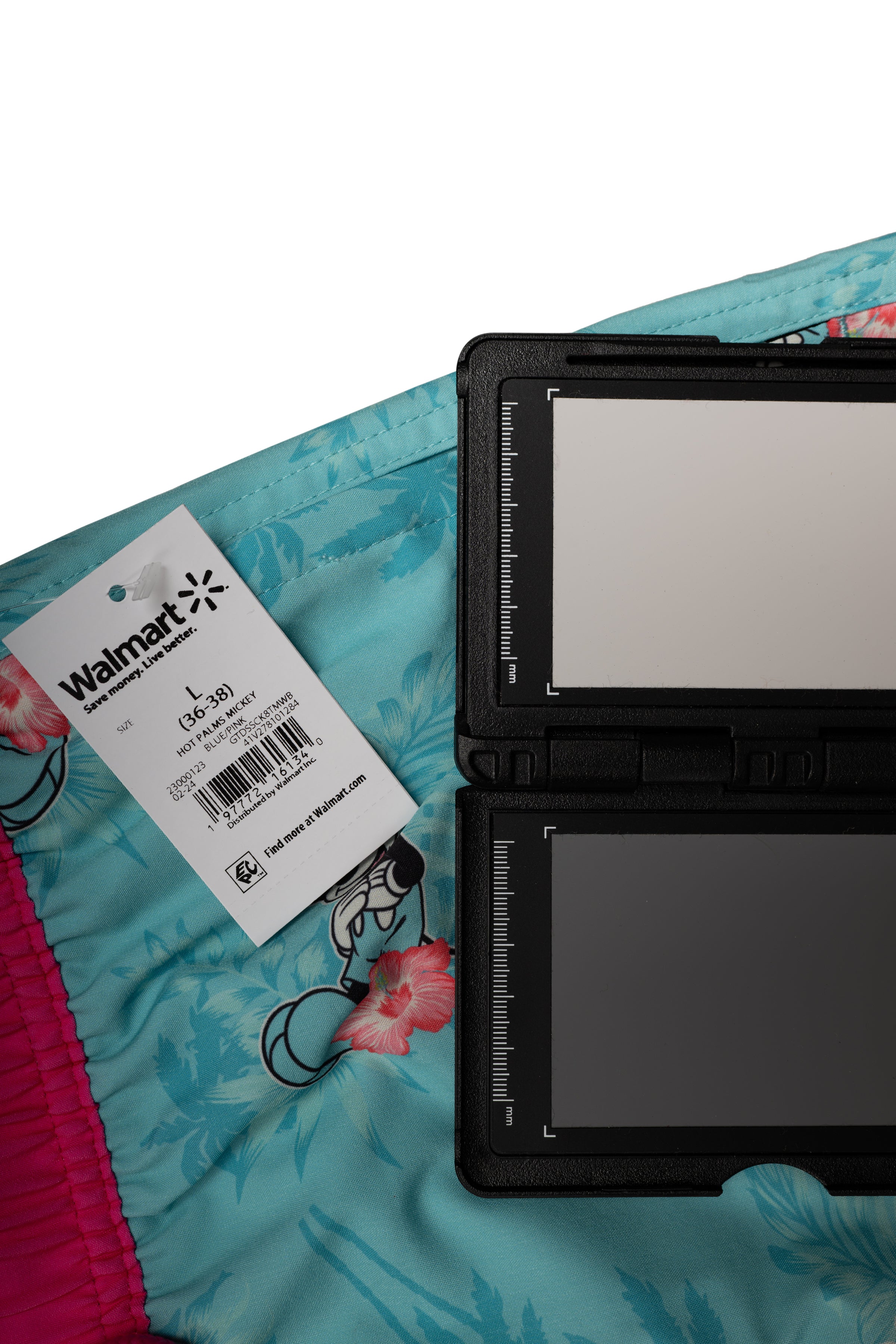 Mickey Mouse Swim Shorts Hot Palms Turquoise