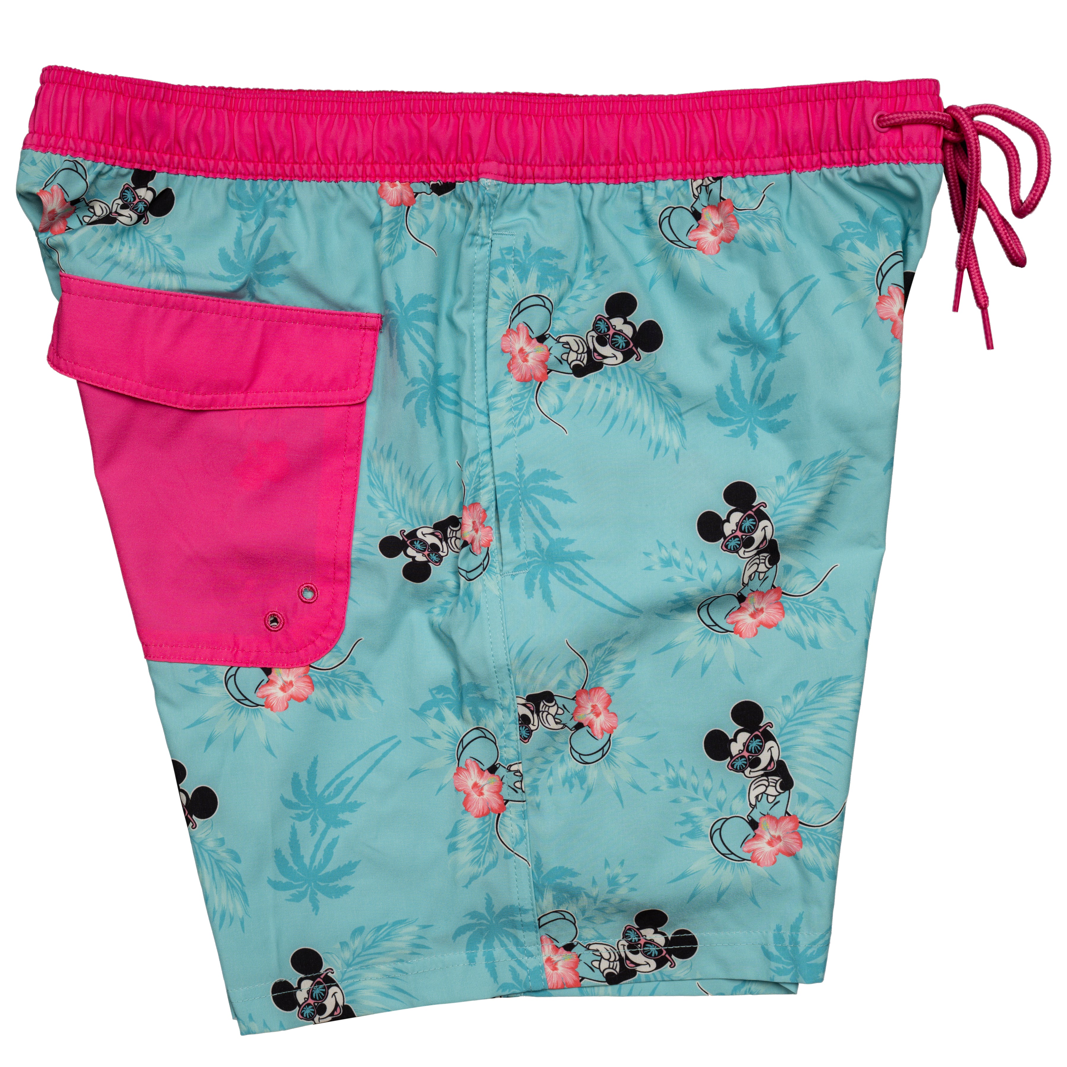 Mickey Mouse Swim Shorts Hot Palms Turquoise