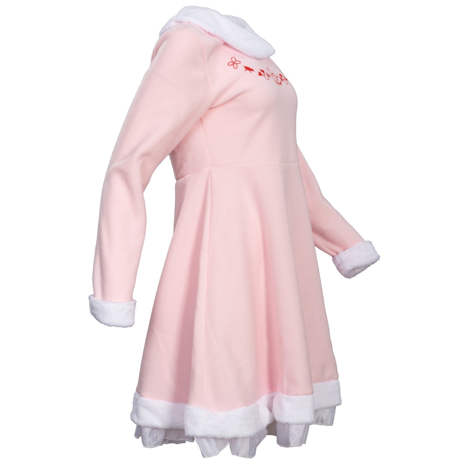 Mrs. Elf Pink Women's Deluxe Halloween Cosplay Costume Set