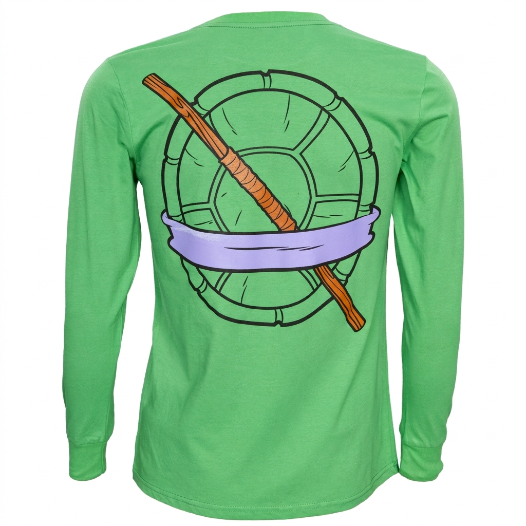 TMNT Donatello Halloween Cosplay Costume Youth Long Sleeve T-Shirt