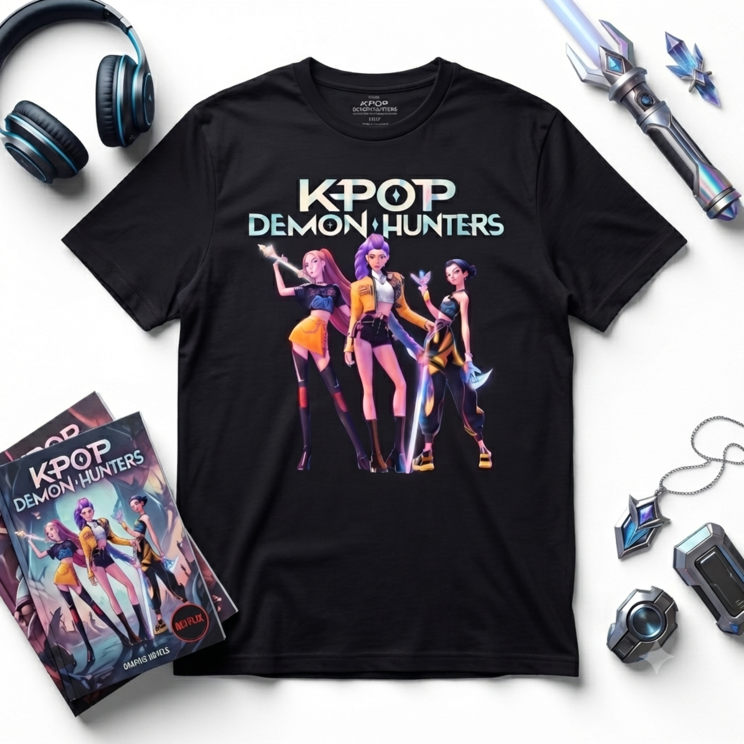 K Pop Demon Hunters Adult Unisex Anime Gift Idea T-Shirt
