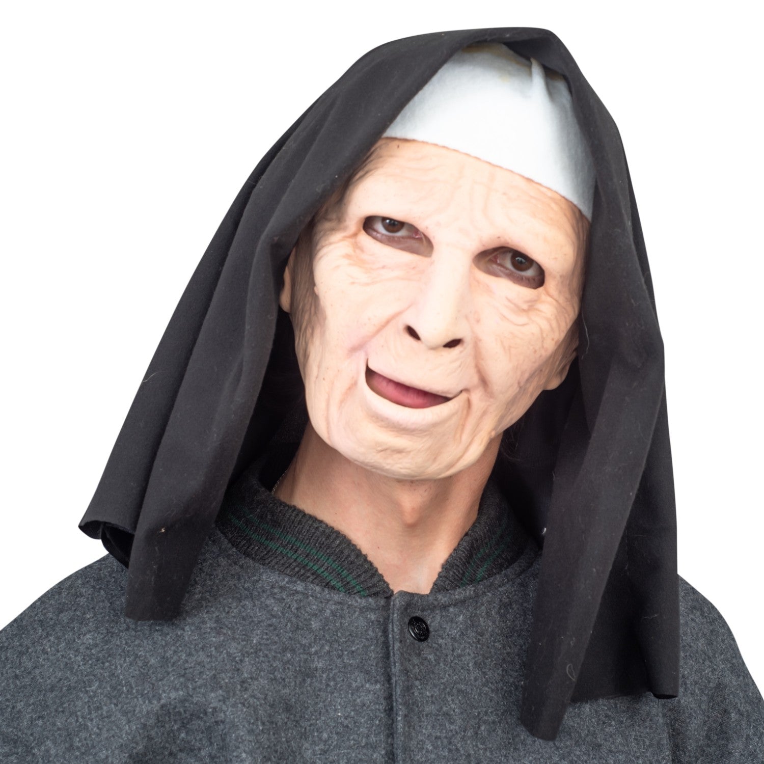 Nun on the Run Halloween Costume Mask Scary Cosplay