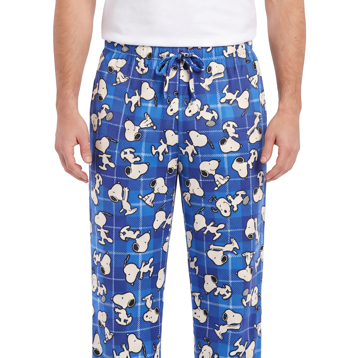 Peanuts Holiday Adult Unisex Blue Sleep Pajama Loungewear Pants