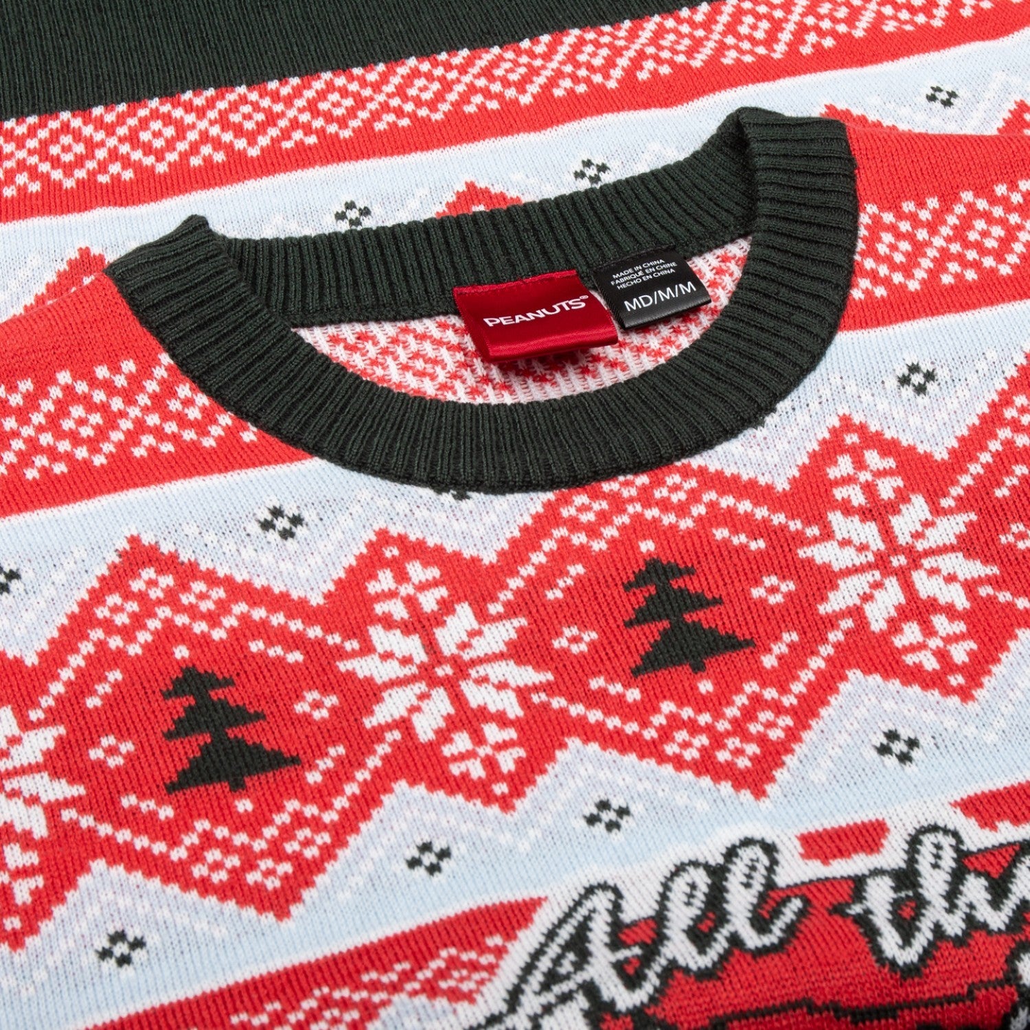 Peanuts House All the Trimmings Ugly Christmas Sweater