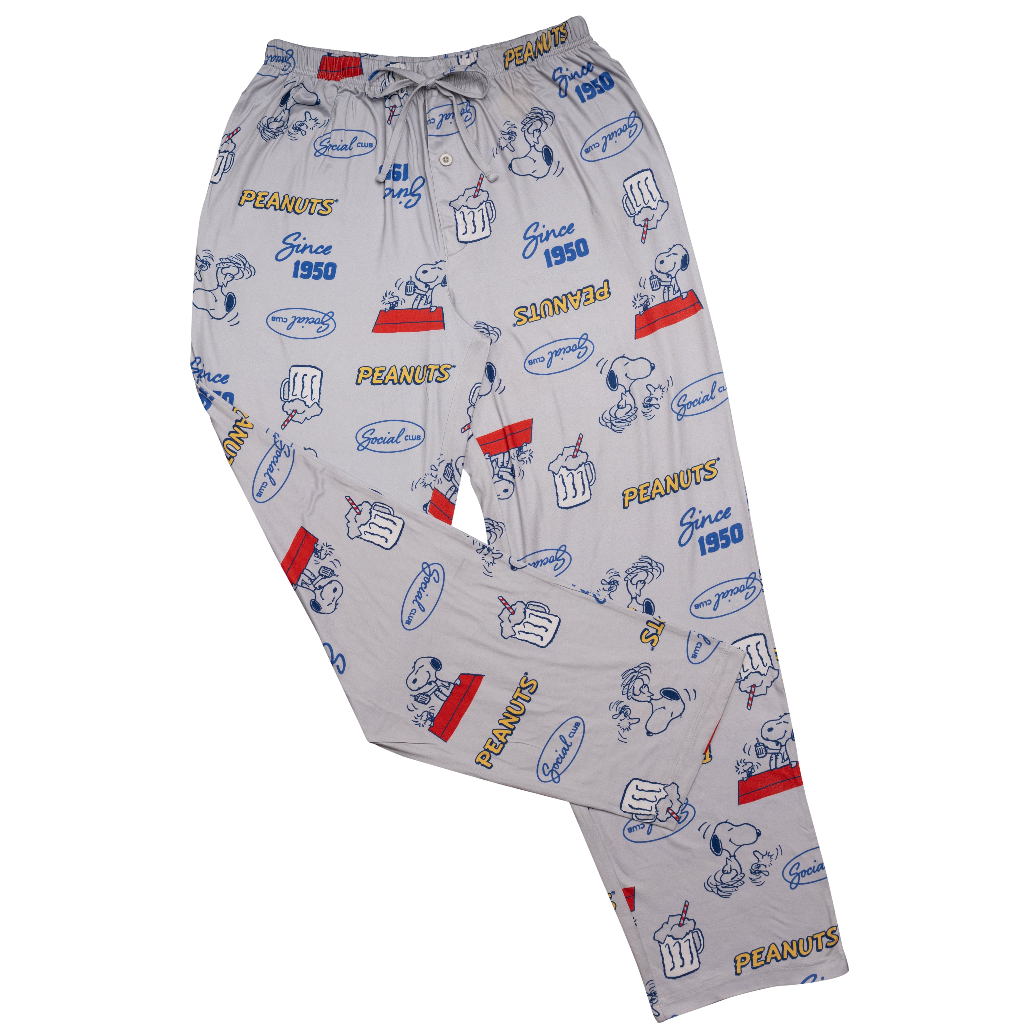 Peanuts Since 1950 Gray Adult Unisex Lounge Pants