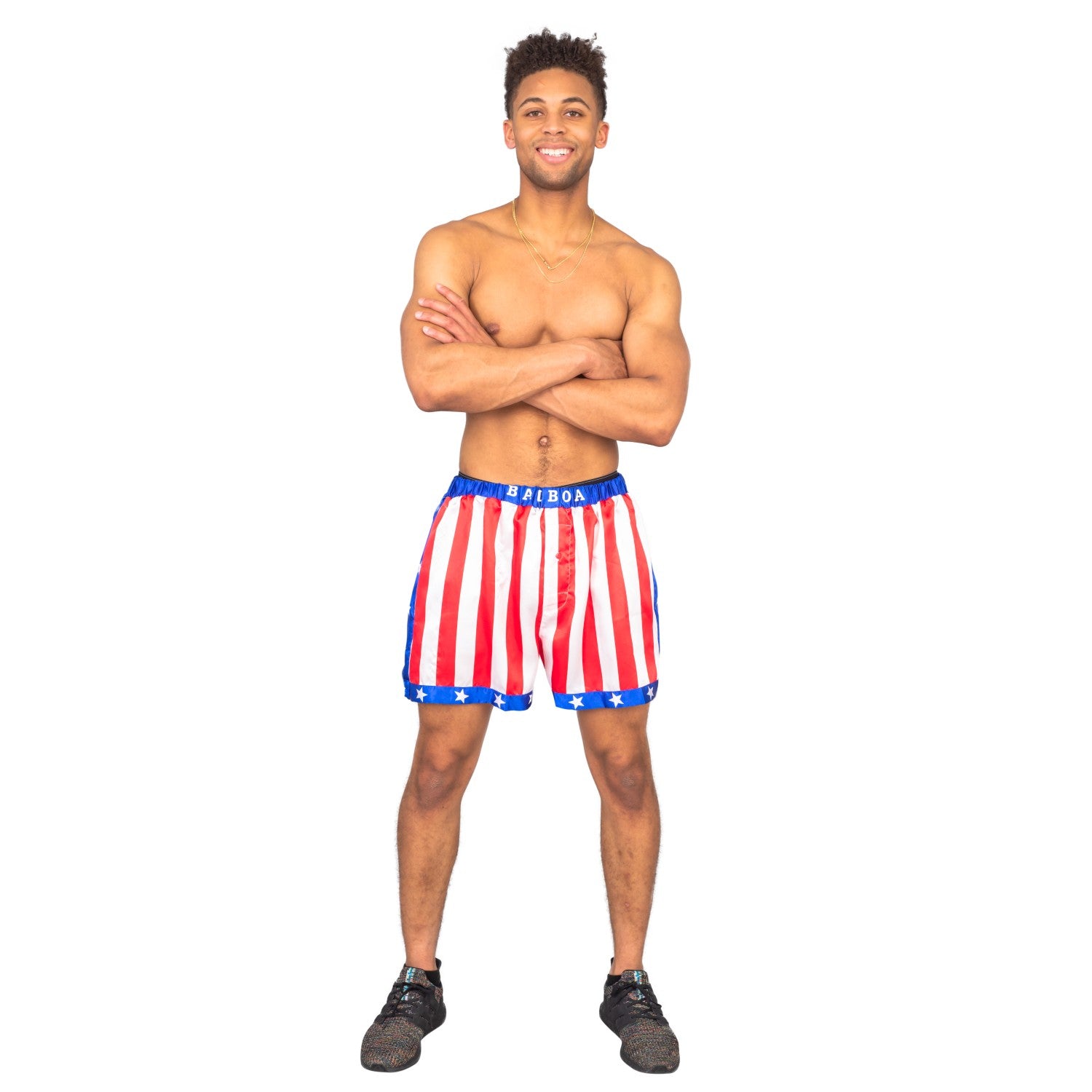 Rocky Balboa Boxing American Adult Flag Shorts