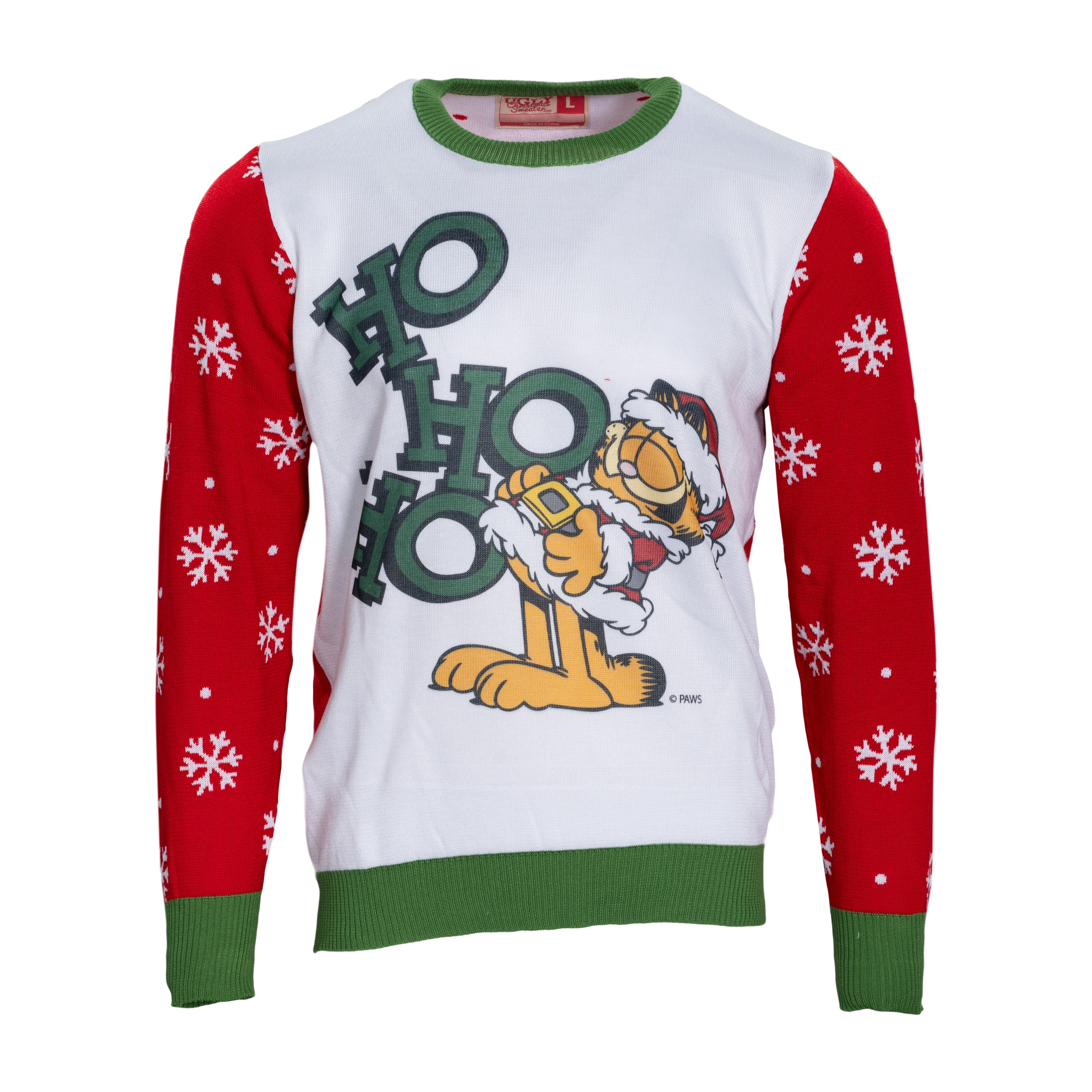 Garfield Santa "HO HO HO" Christmas Sweater