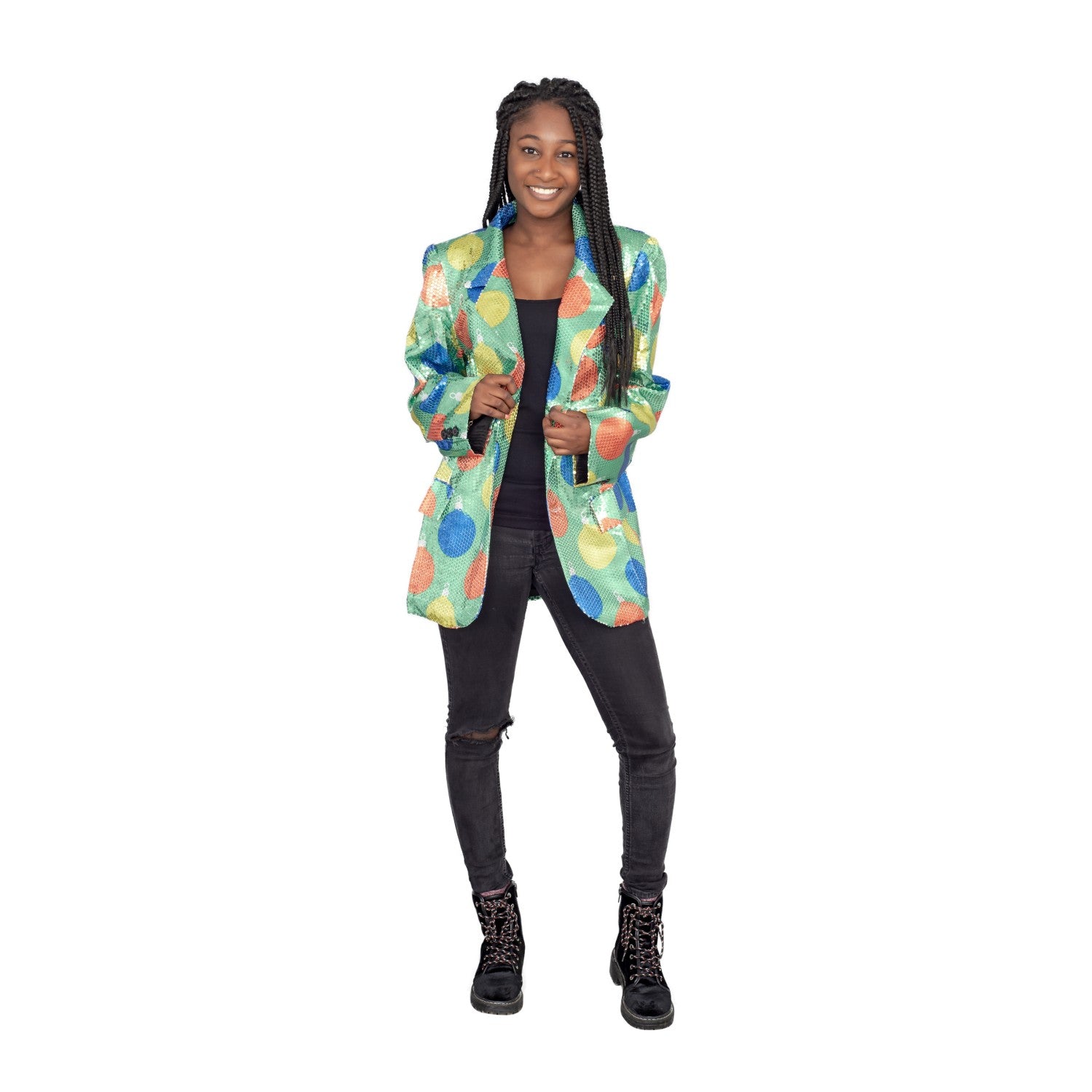Sequin Ornaments Blazer Jacket