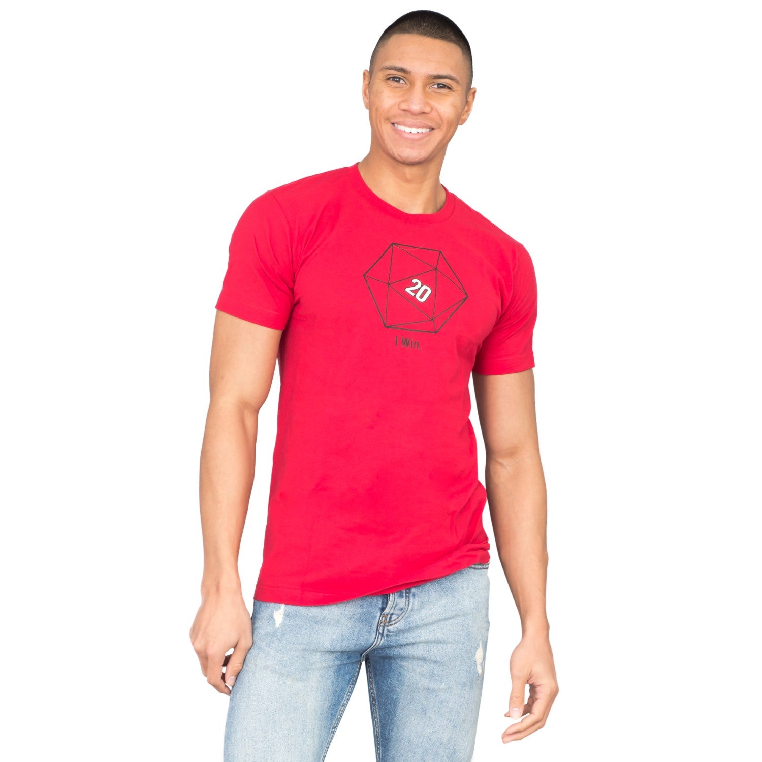 Sheldon Cooper 20 Sided Dice D20 Adult Red T-shirt