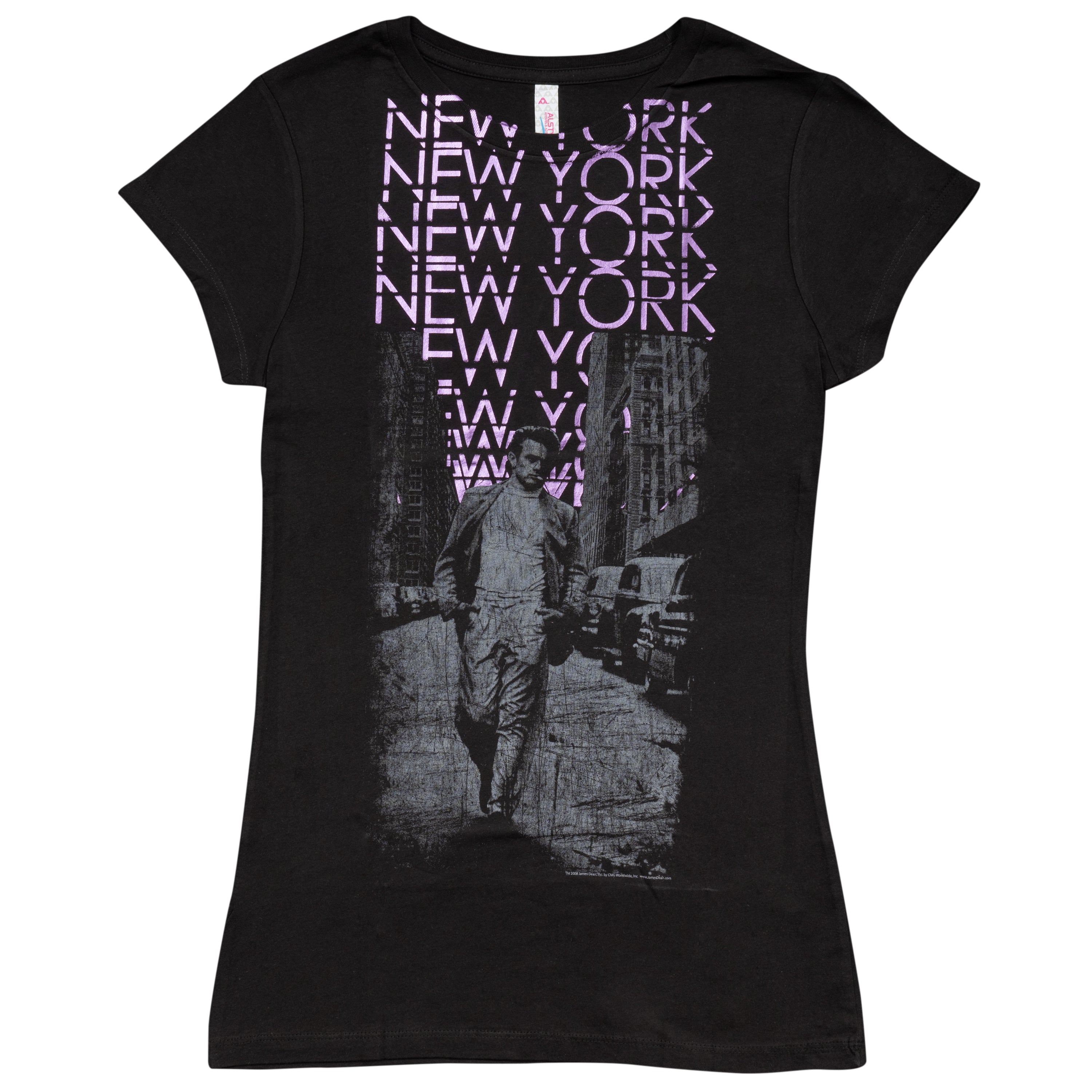 James Dean New York Black Juniors T-Shirt