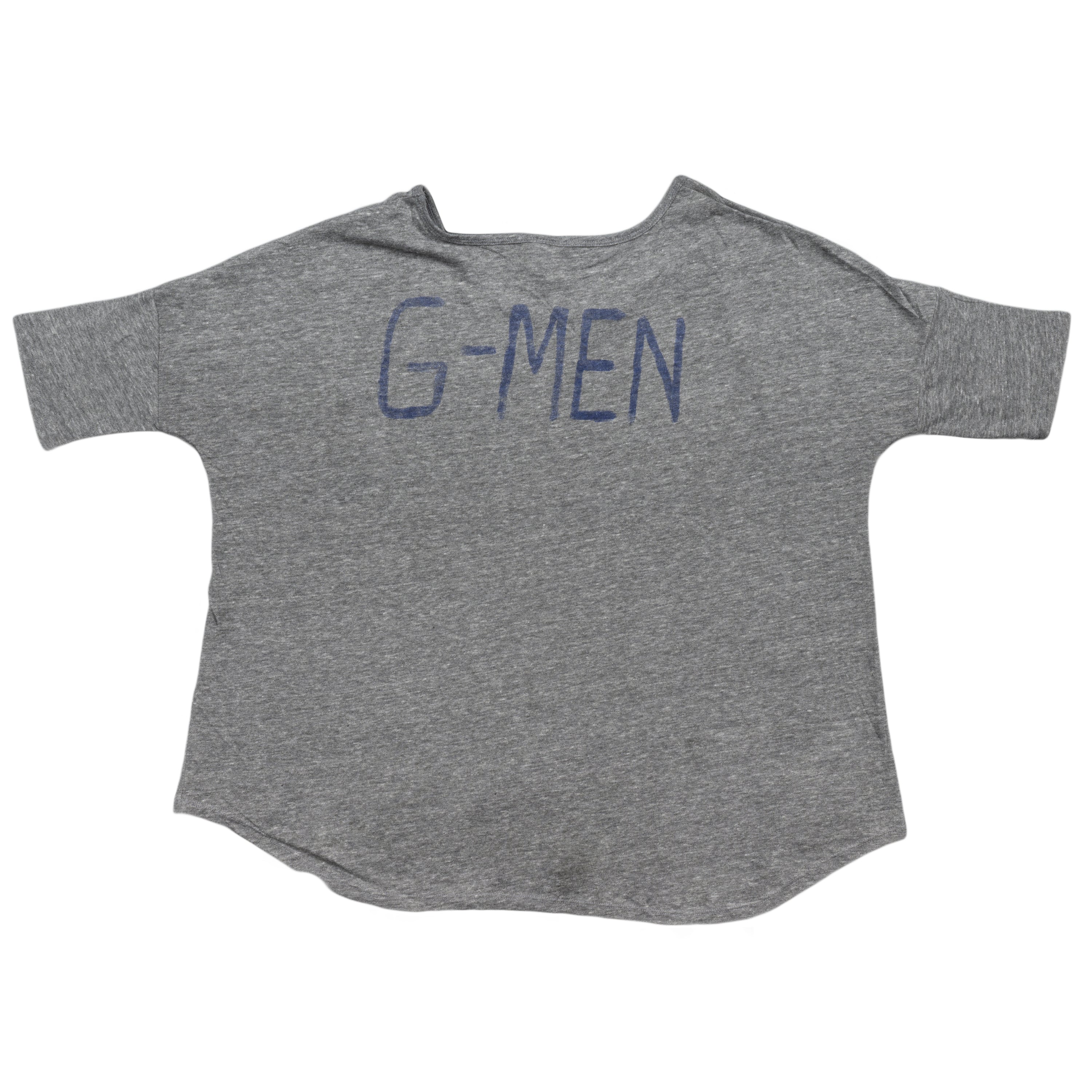 Junk Food NFL New York Giants G-Men Vintage Gameday Juniors Slouch Steel T-shirt