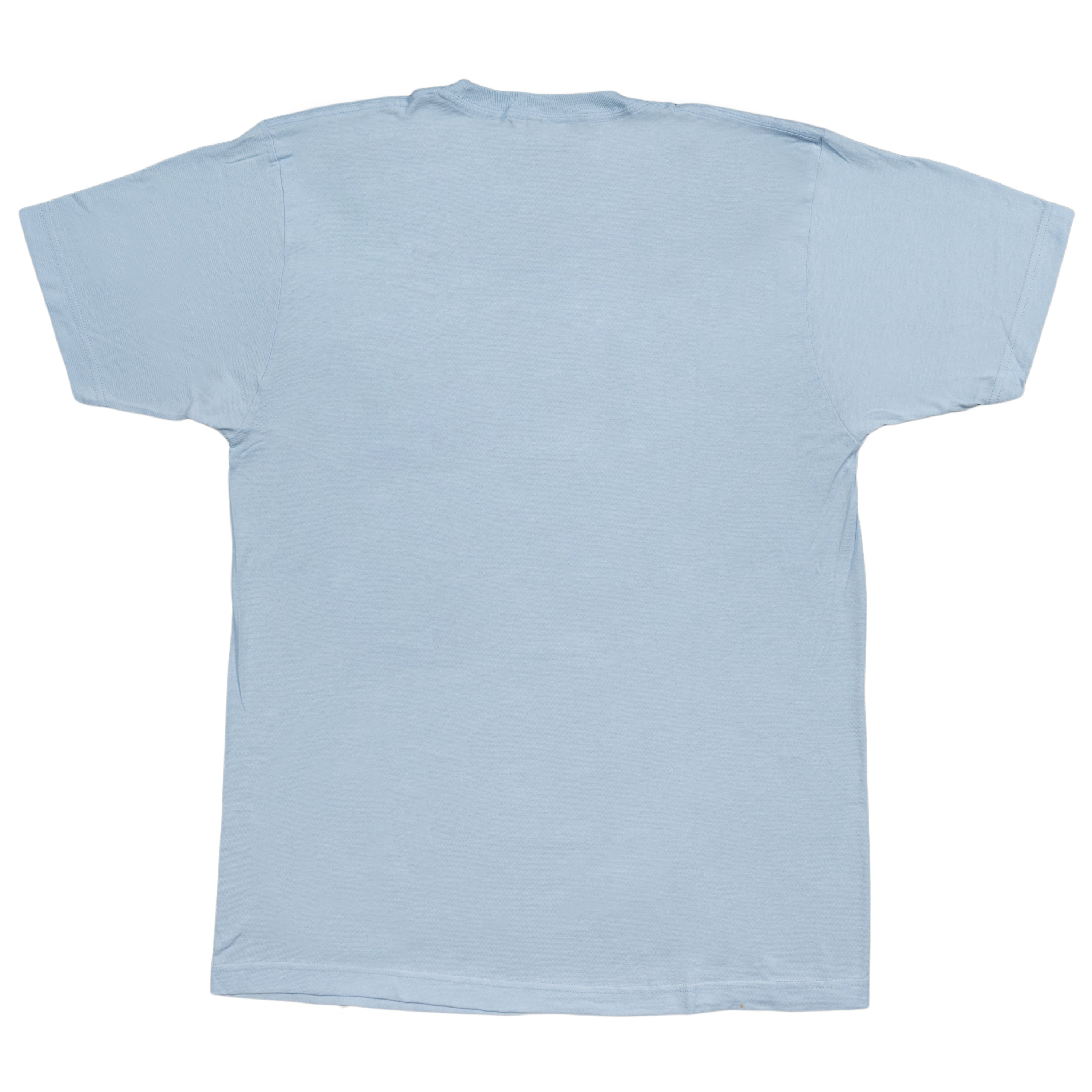 Miami Vice Distressed Logo Adult Light Blue T-Shirt