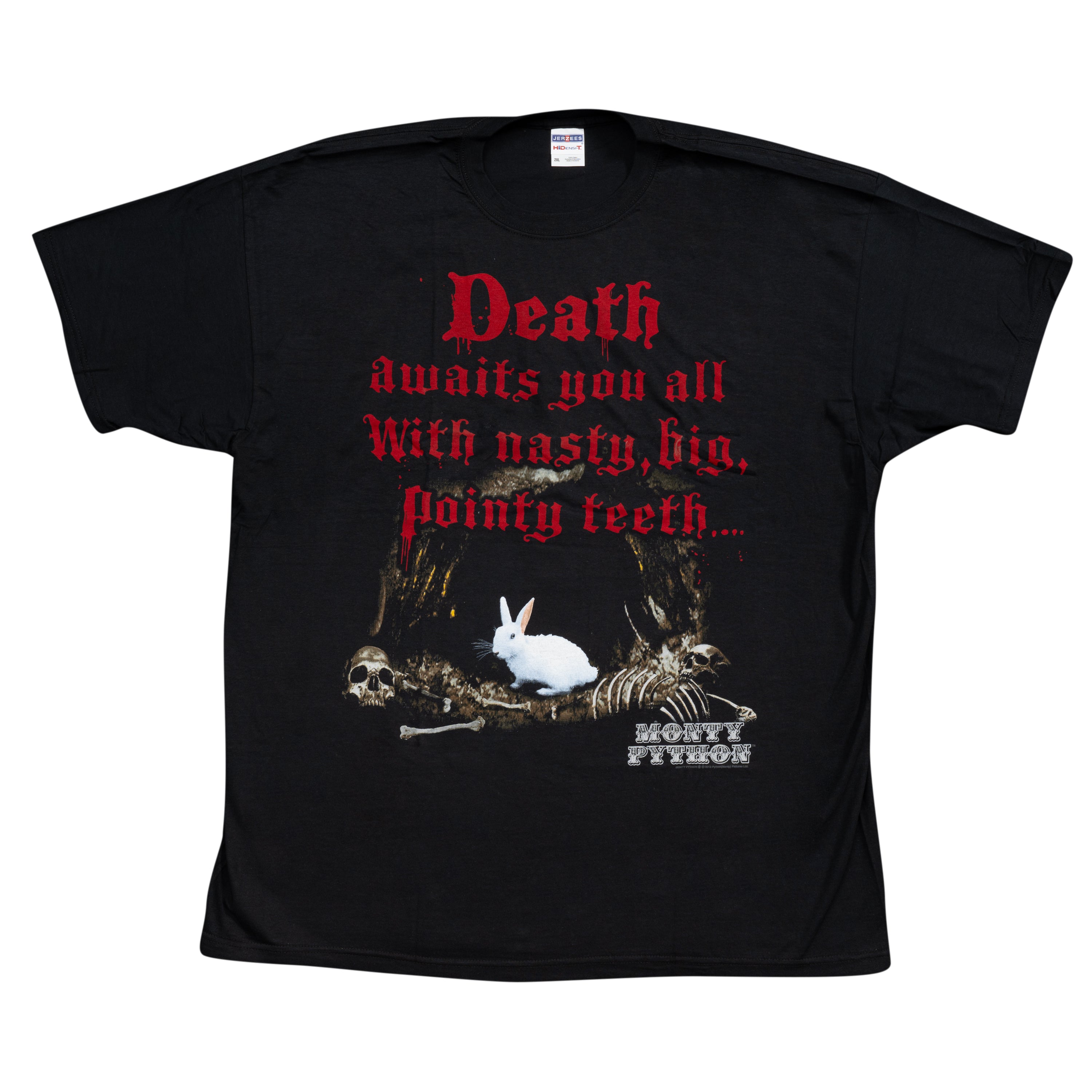 Monty Python Death Awaits You All Black T-Shirt Tee