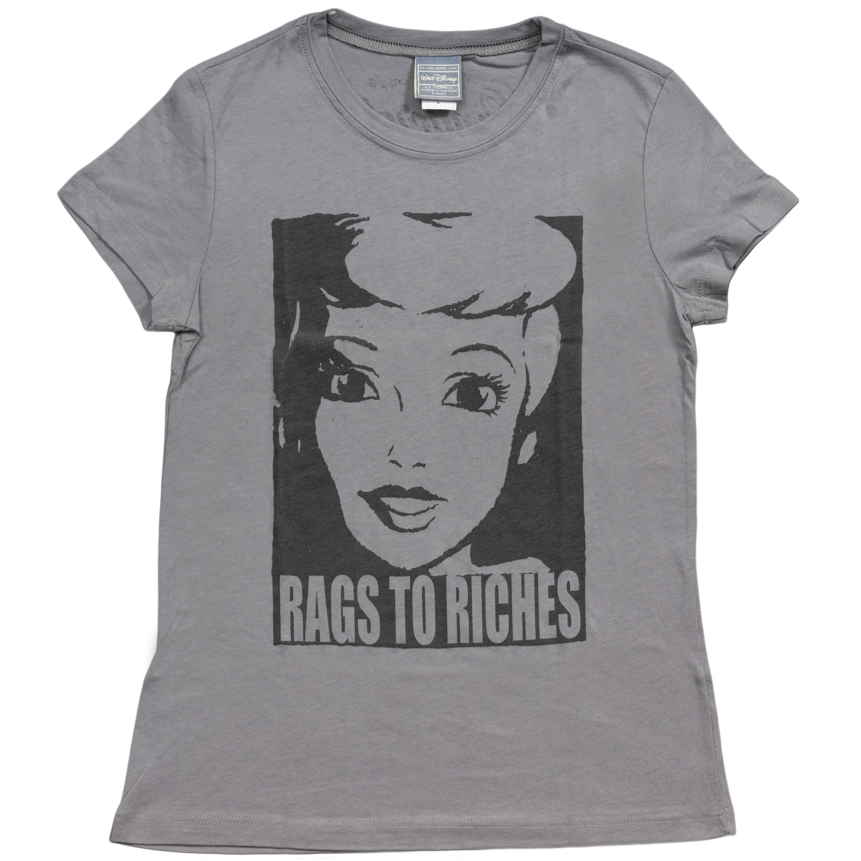 Rags to Riches Gray Juniors/Ladies T-shirt