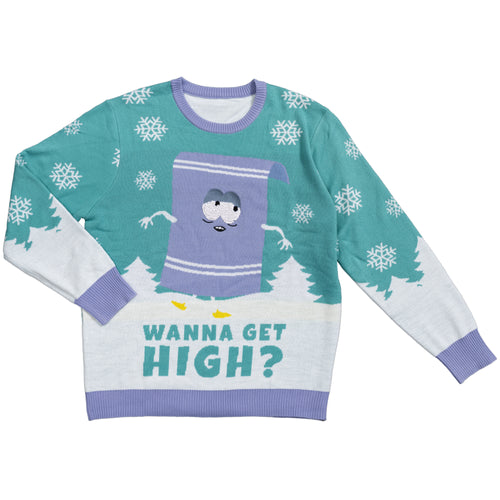 Southpark Towelie Red Eyes Christmas Sweater